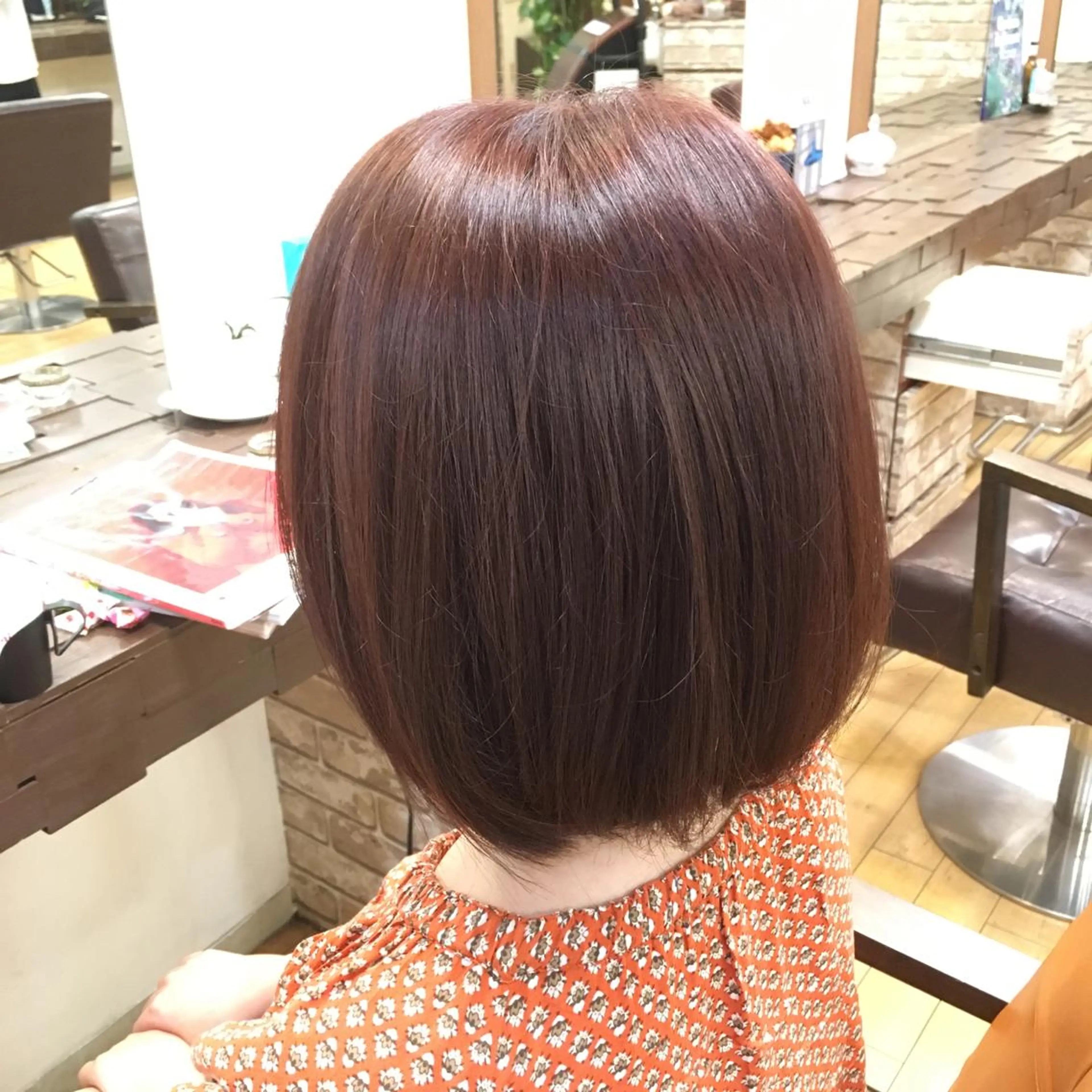 ショート カラー ピンクカラー バイオレットカラー 縮毛矯正・髪質改善 人気No1🩶北島のヘアスタイル