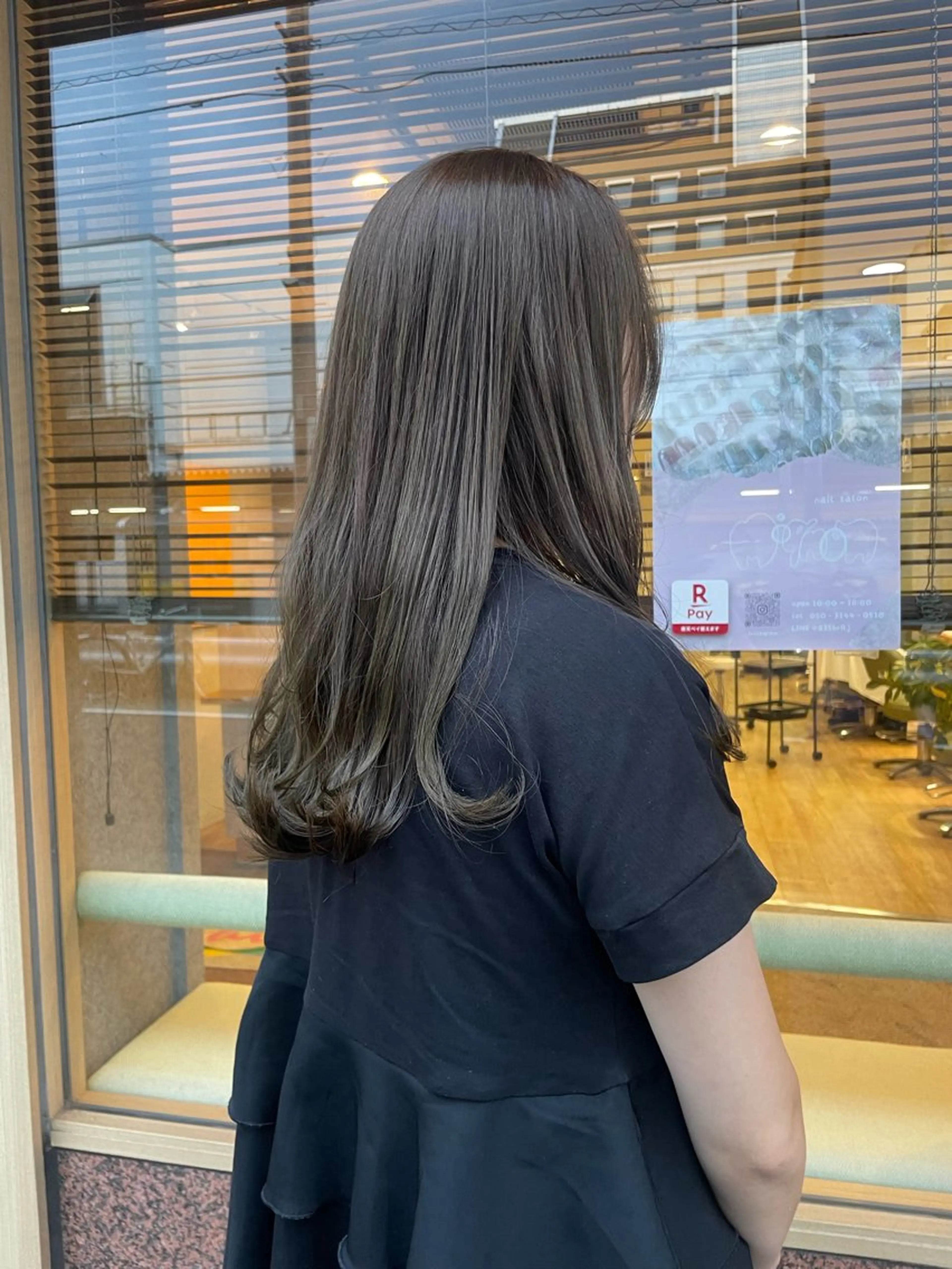 ロング カラー 透明感カラー ダブルカラー オリーブカラー 髪質改善/Bloss om🌷高橋沙衣のヘアスタイル