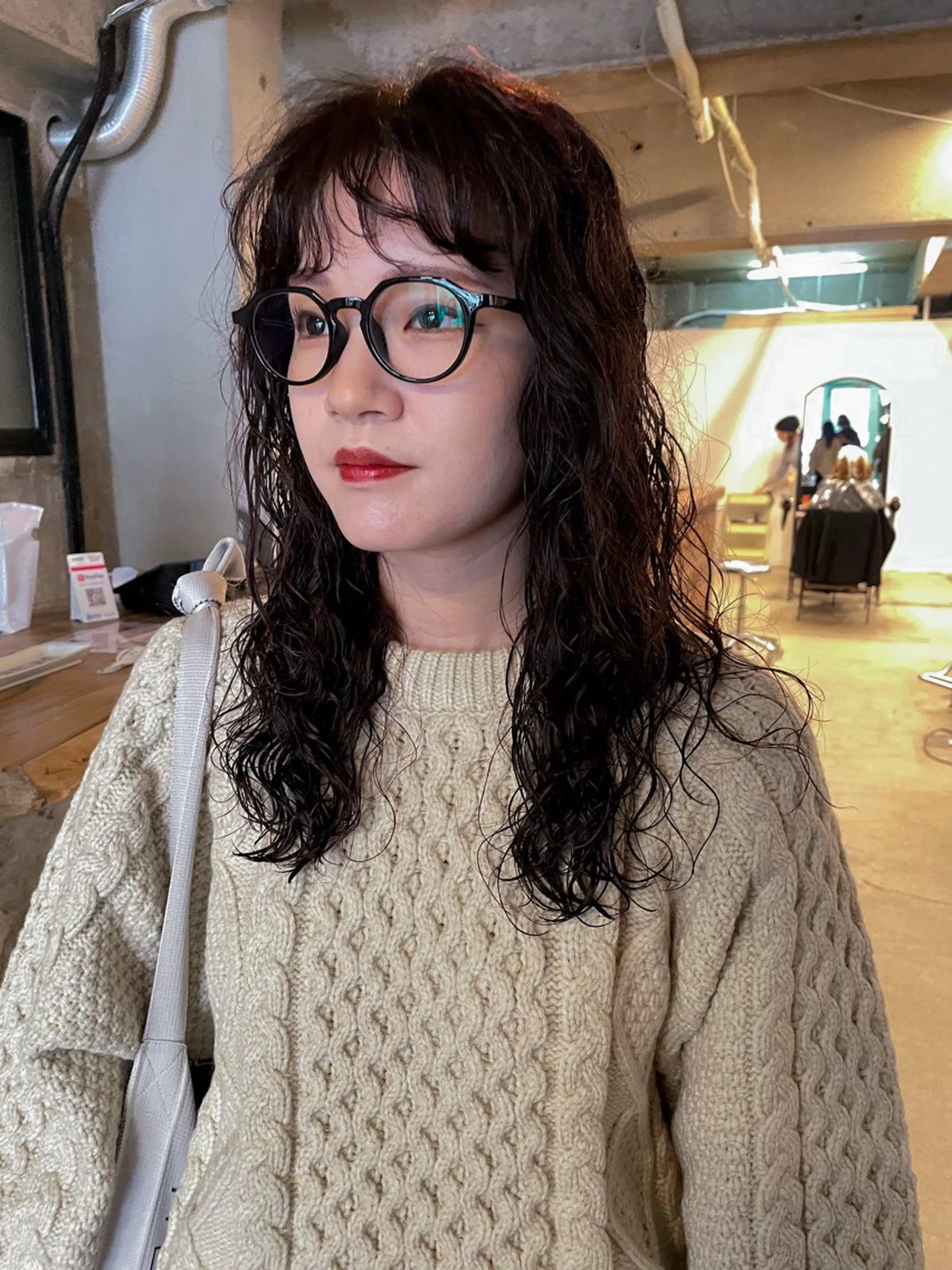 ロング パーマ パーマ/レイヤー 岩山丈一郎のヘアスタイル