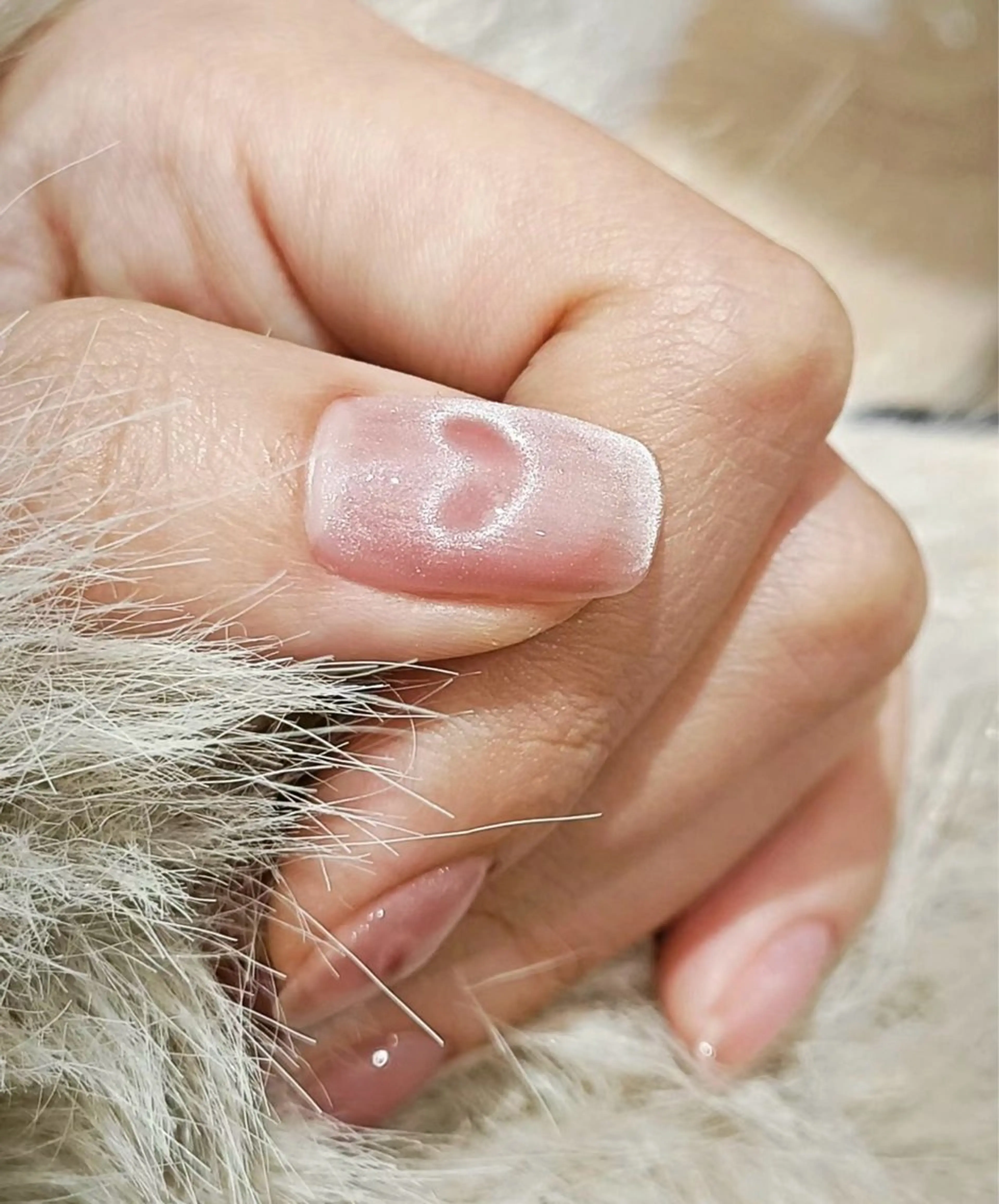 ネイル 長さ出し フットネイル フレンチネイル ジェルネイル ガラスフレンチ More Glam渋谷店のネイルデザイン