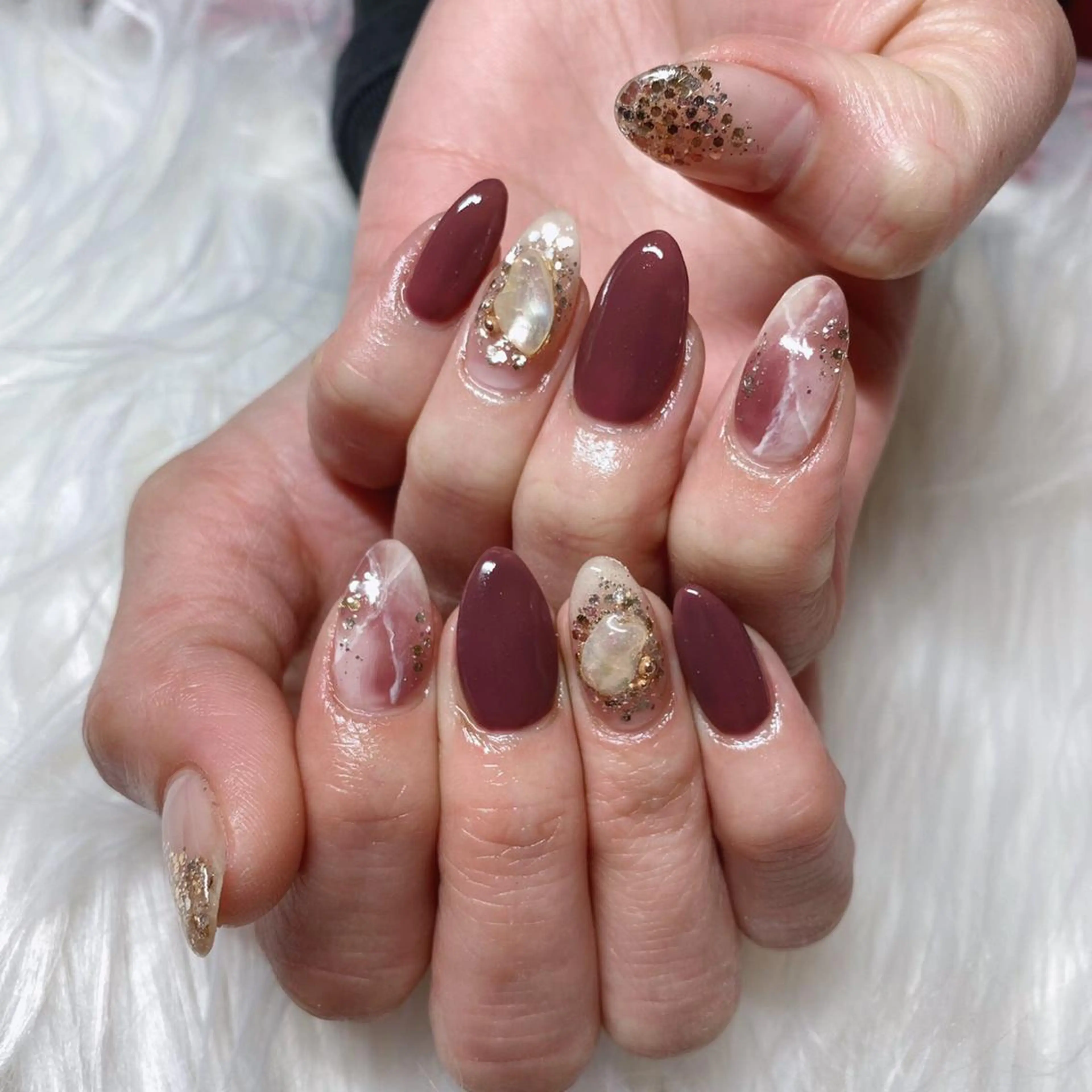 ミディアム ネイル 《LB》ラブリエ Nail&eyeのマツエク・マツパデザイン