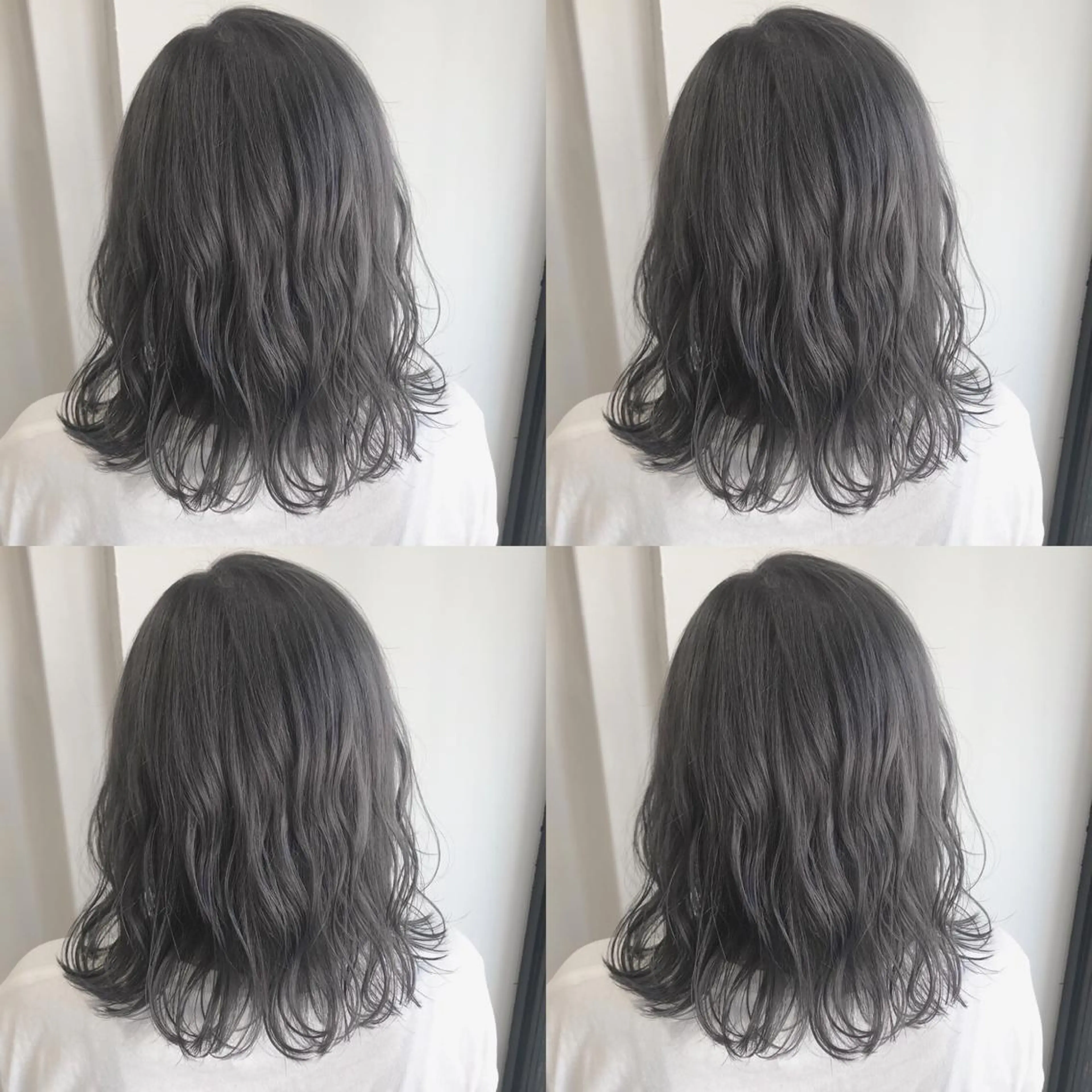 セミロング カラー グレージュ シルバー シルバーグレージュ 👑髪質改善の匠👑 サンジョウ ユウキのヘアスタイル