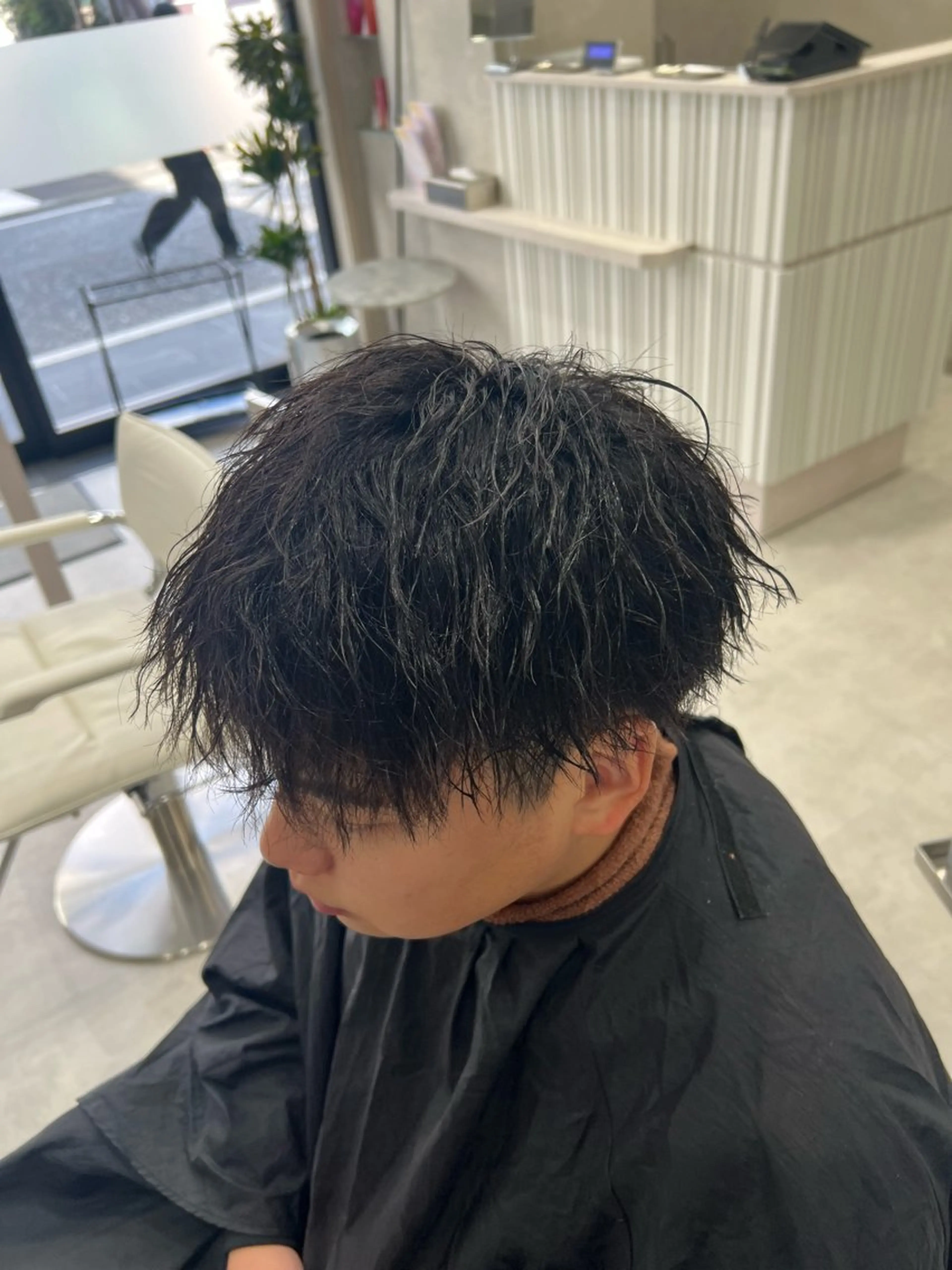 パーマ メンズ カット パーマ SENA 再現性 パーマと縮毛矯正のヘアスタイル