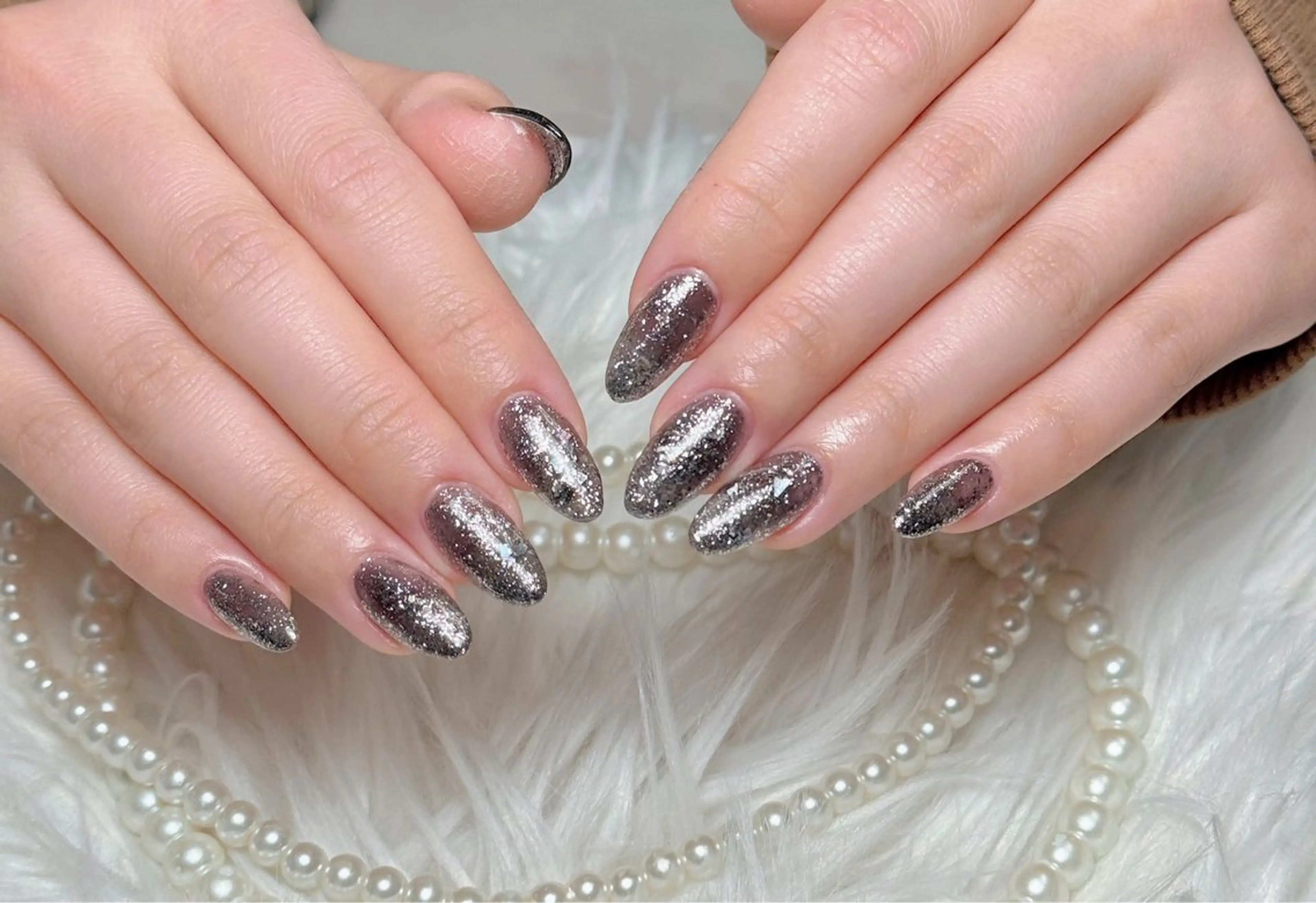 ネイル 長さ出し フレンチネイル ジェルネイル ガラスフレンチ 韓国ネイル ハンドネイル ハンドケア HD Studioのネイルデザイン