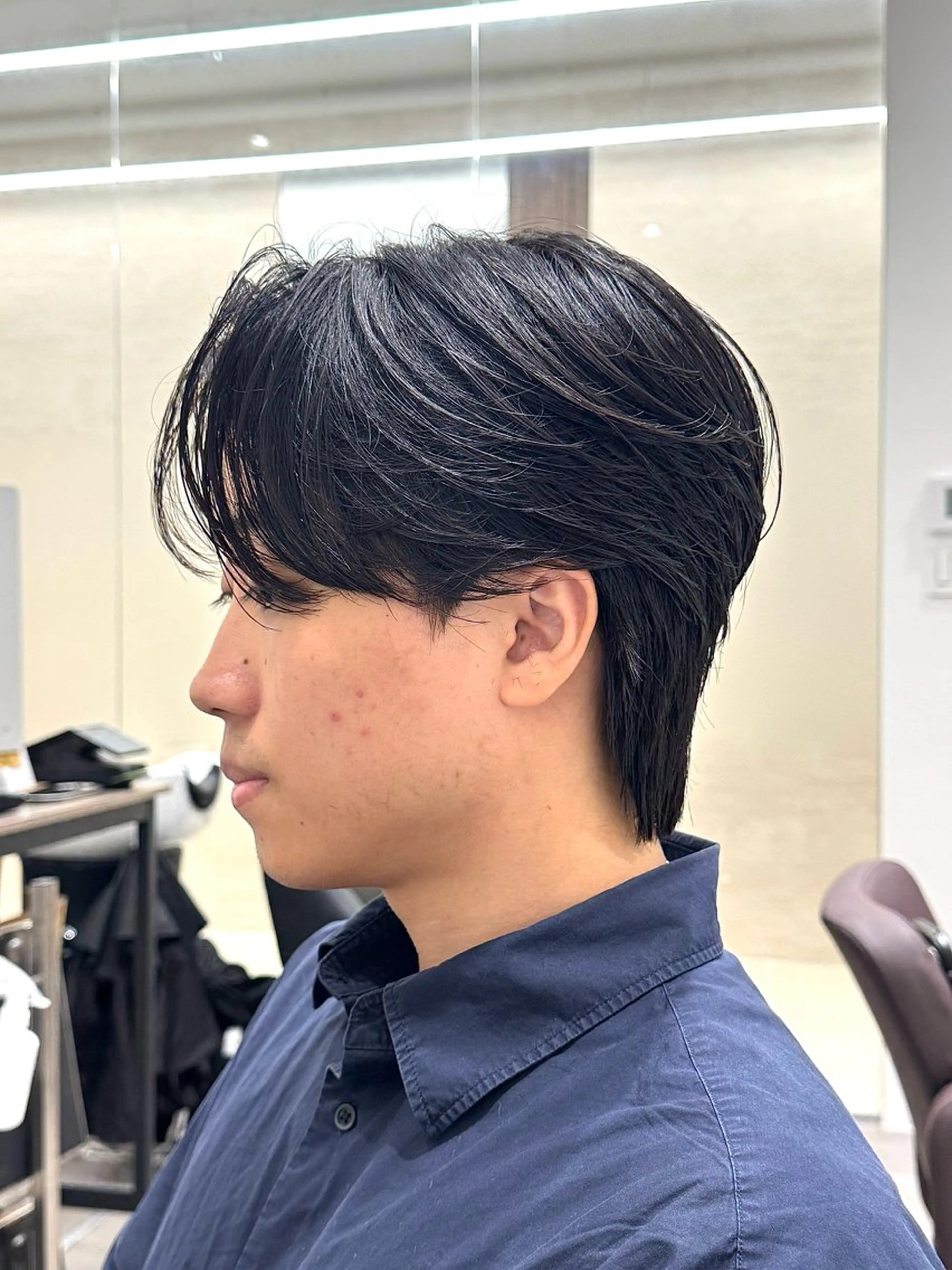 メンズ カット パーマ kalm所属・横浜/センターパート /takumiのヘアスタイル