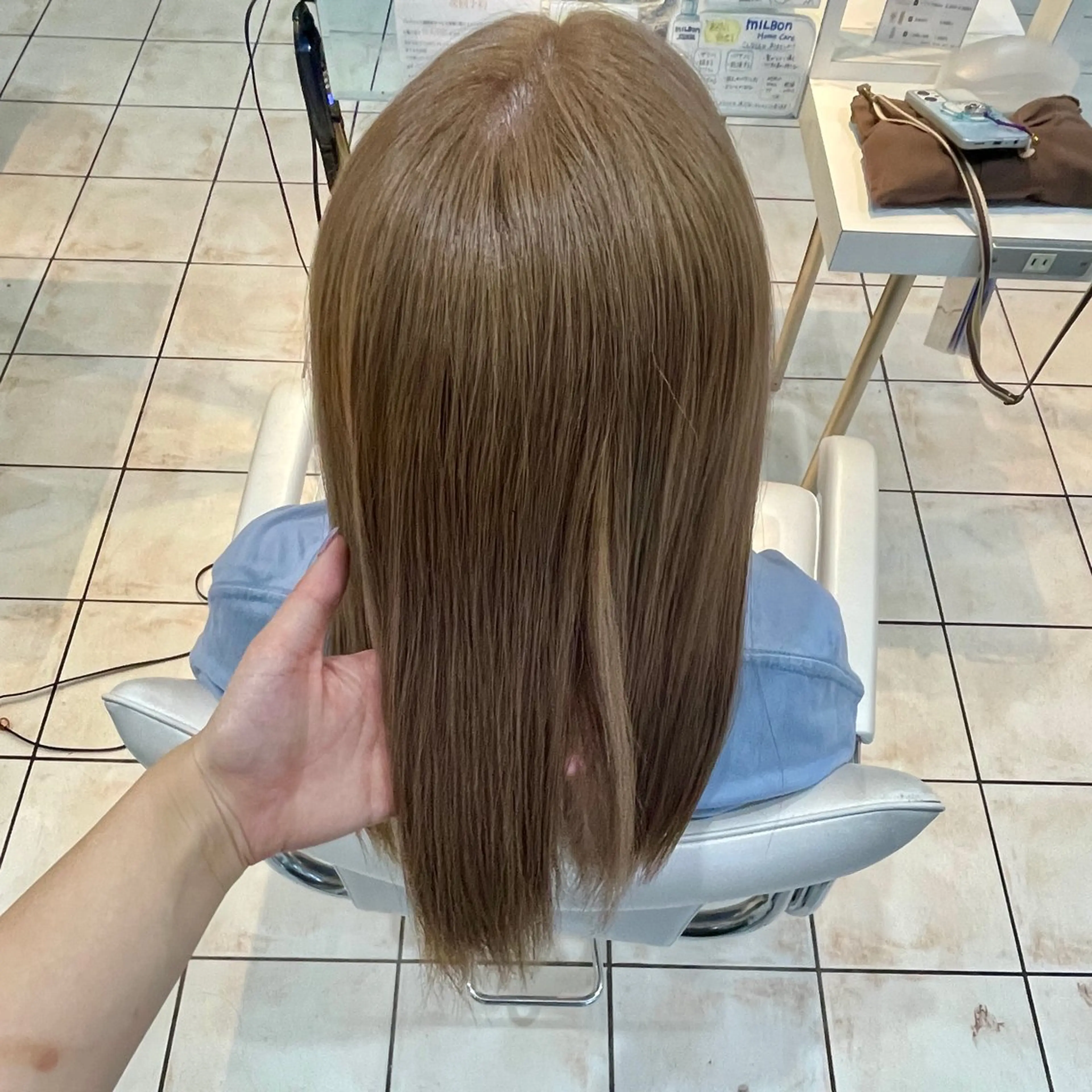 ミディアム カラー ブリーチ/ヘアセット 【𝙍𝙞𝙣𝙤】のヘアスタイル