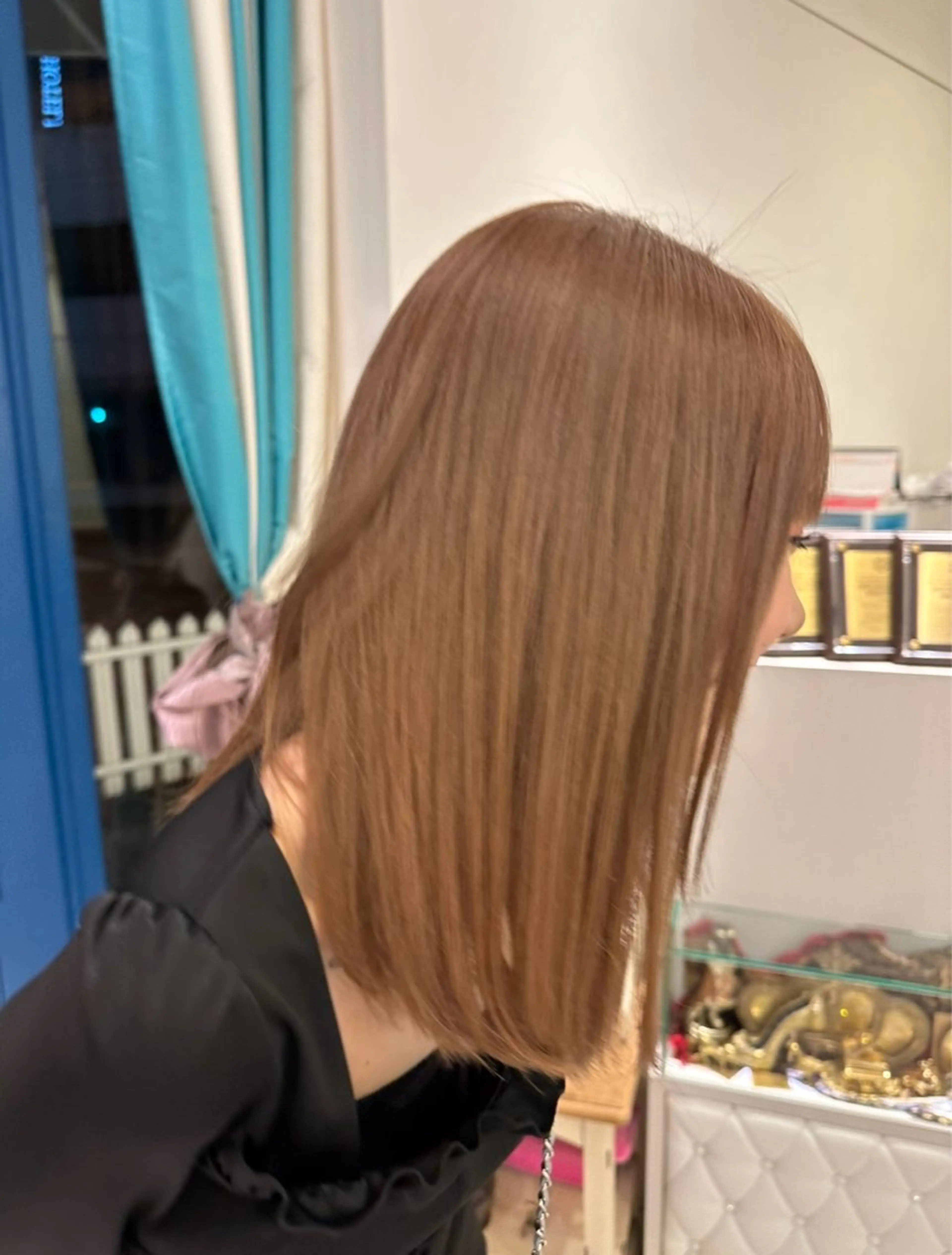 ミディアム カラー ベージュカラー ブリーチ ミルクティーベージュ Lita（リタ）所属・十希羽 / Litaのヘアスタイル