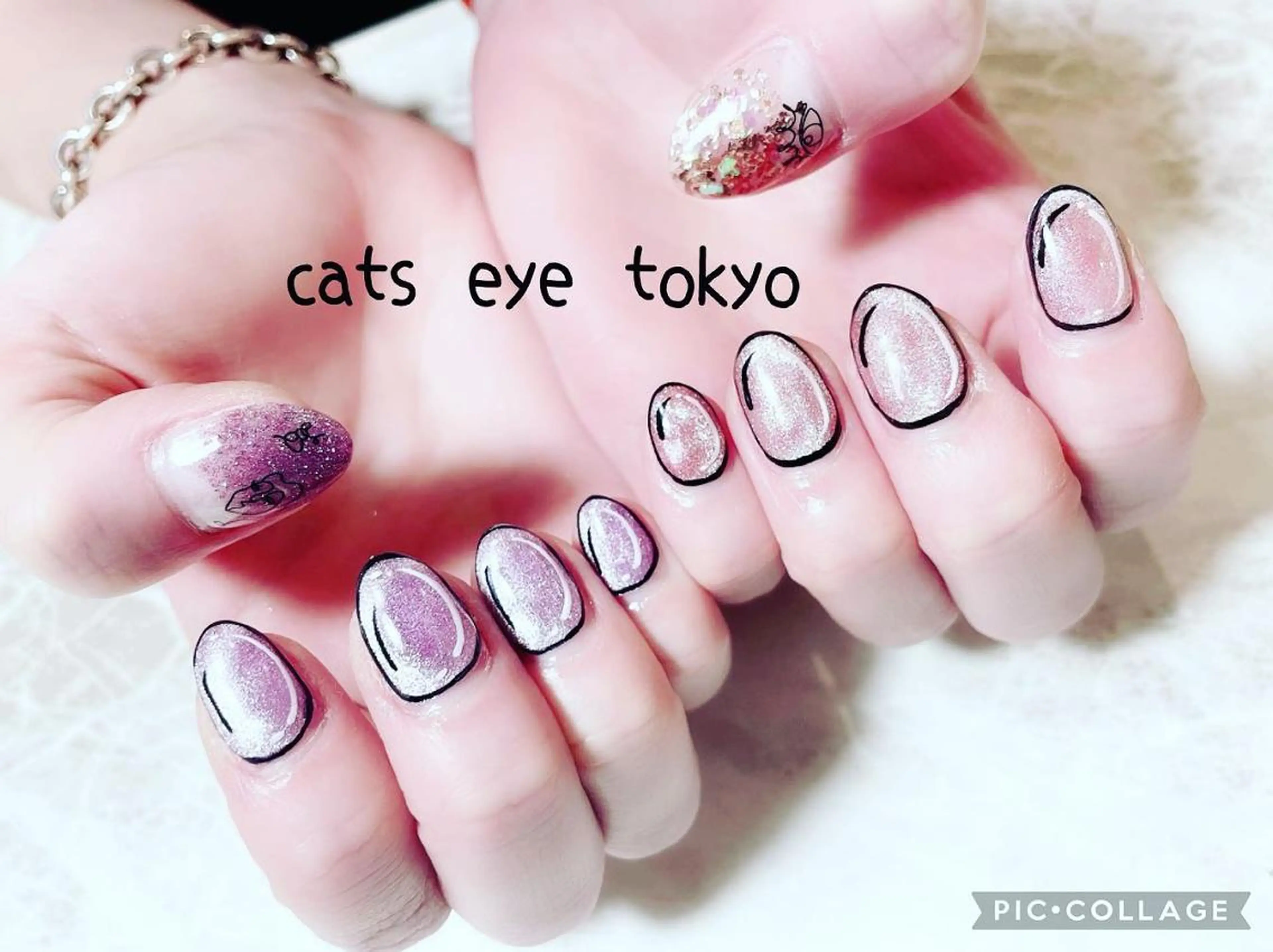 ネイル マツエク・マツパ マグネットネイル Cat's eye TOKYO 新宿店のネイルデザイン