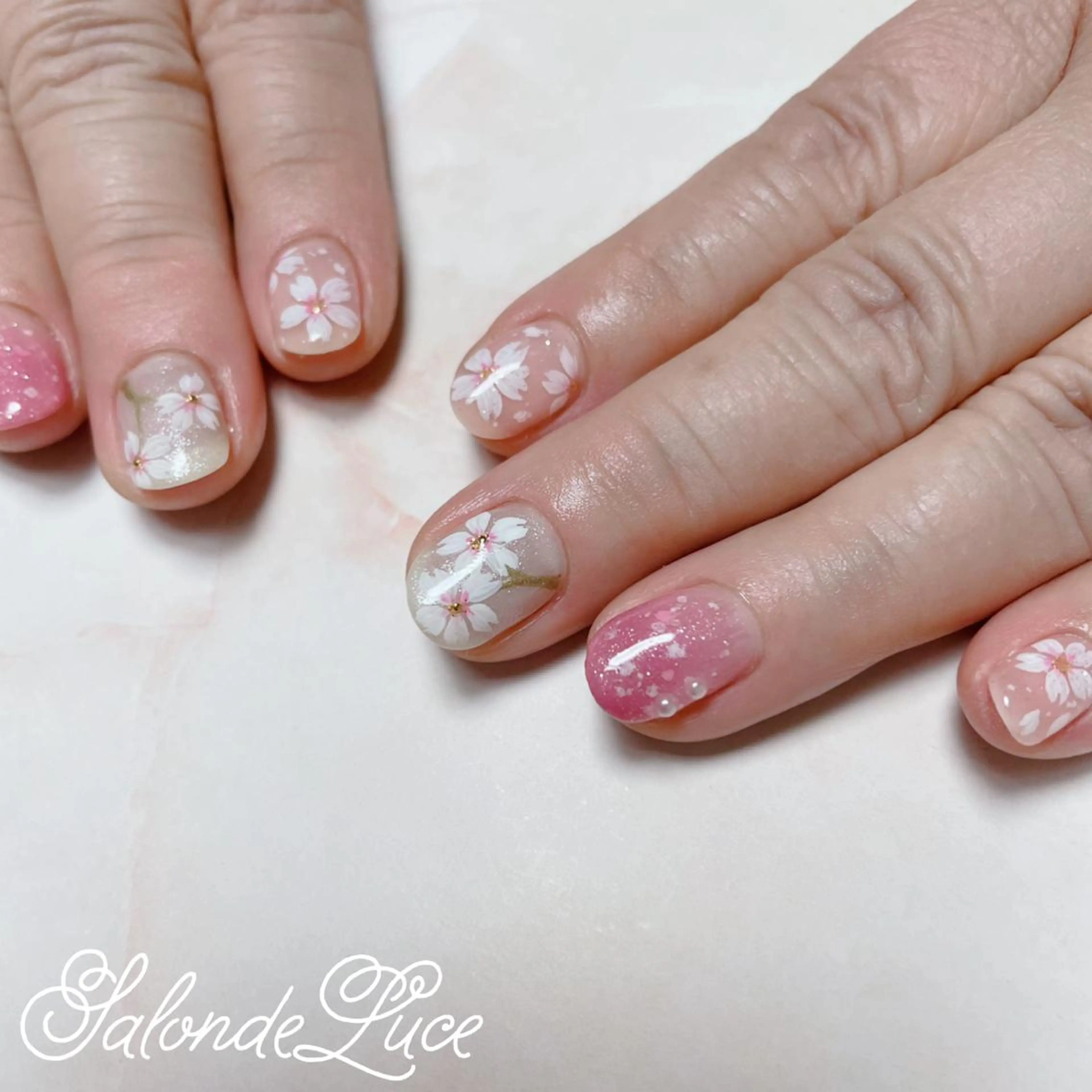 ネイル 桜ネイル Salon de Luceのネイルデザイン