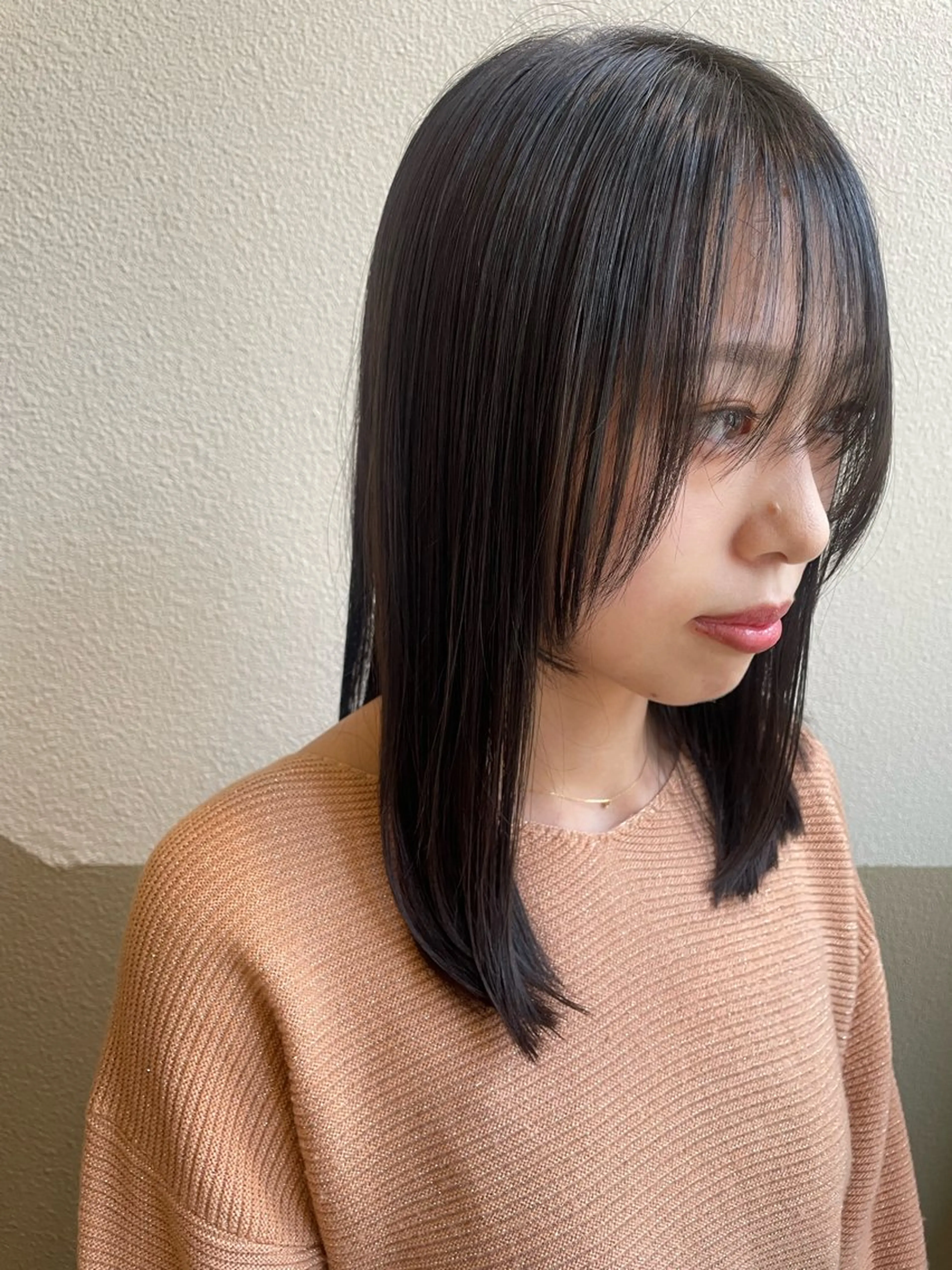 セミロング 顔周りカット カット RuedeNoel/ 西川 絢音のヘアスタイル