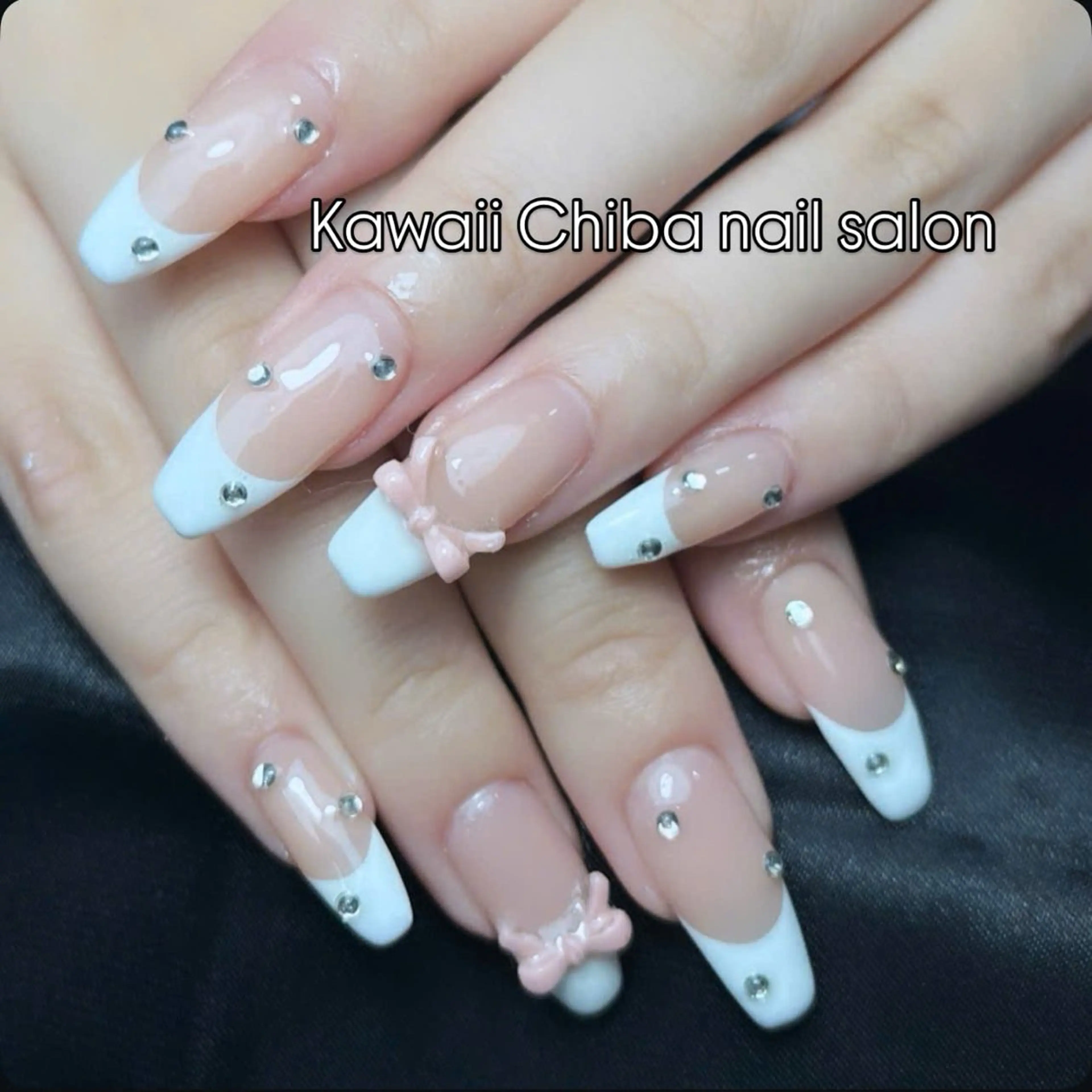 ネイル フレンチネイル ジェルネイル ガーリー 韓国ネイル オフィスネイル Kawaii Chiba nailのネイルデザイン