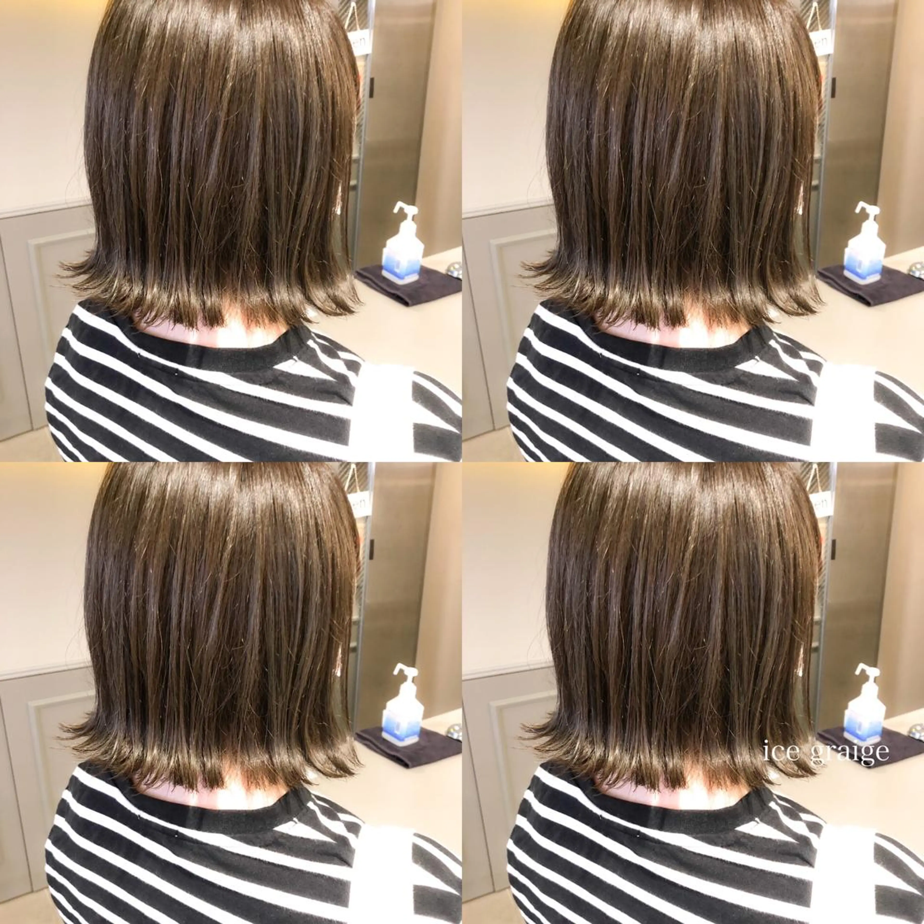 ミディアム カラー カット ヘアカラー トリートメント 🌈ハイトーン×暗髪 🦄TAKUMI🦄のヘアスタイル