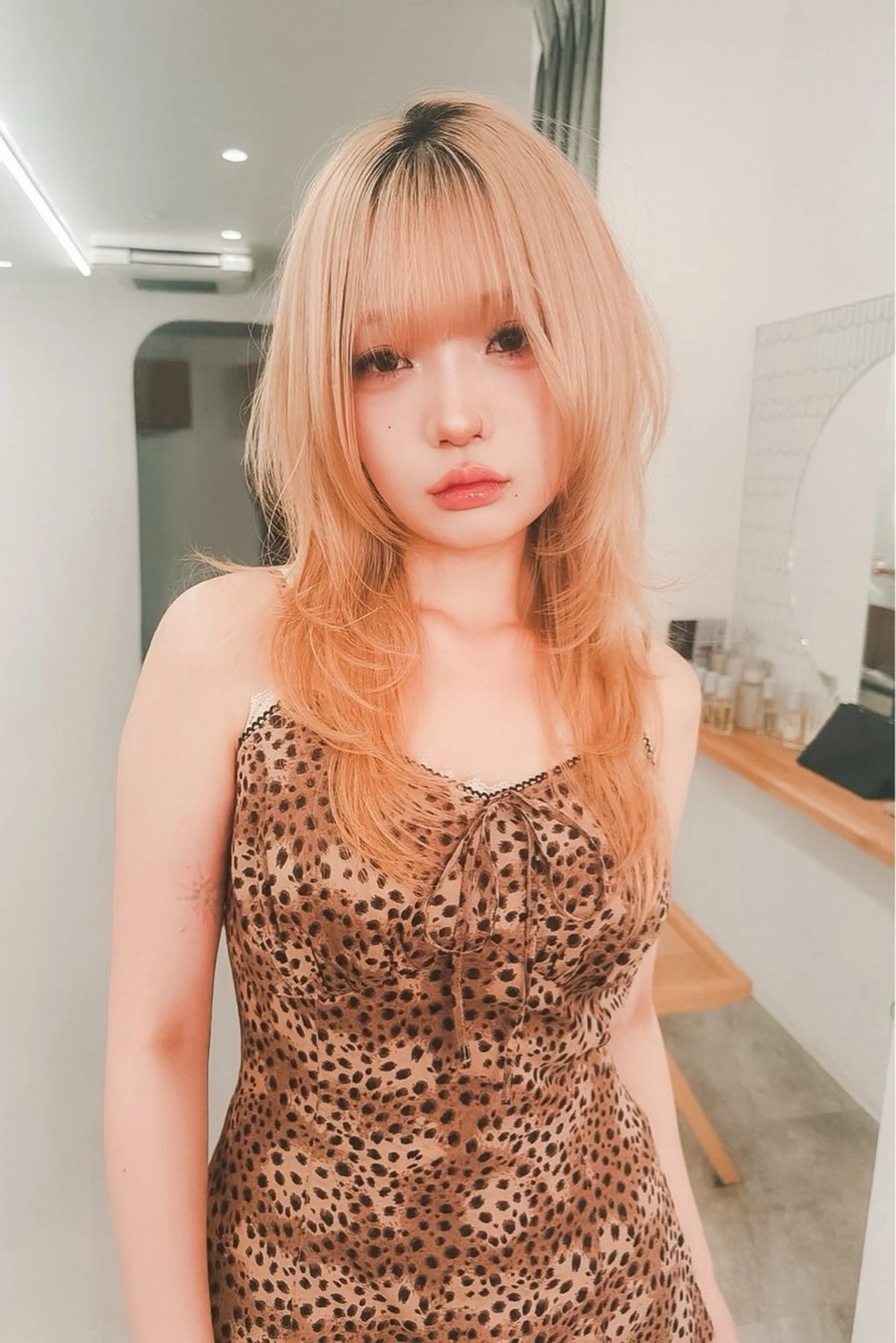 ロング カット ヘアカラー トリートメント 村田 灯のヘアスタイル