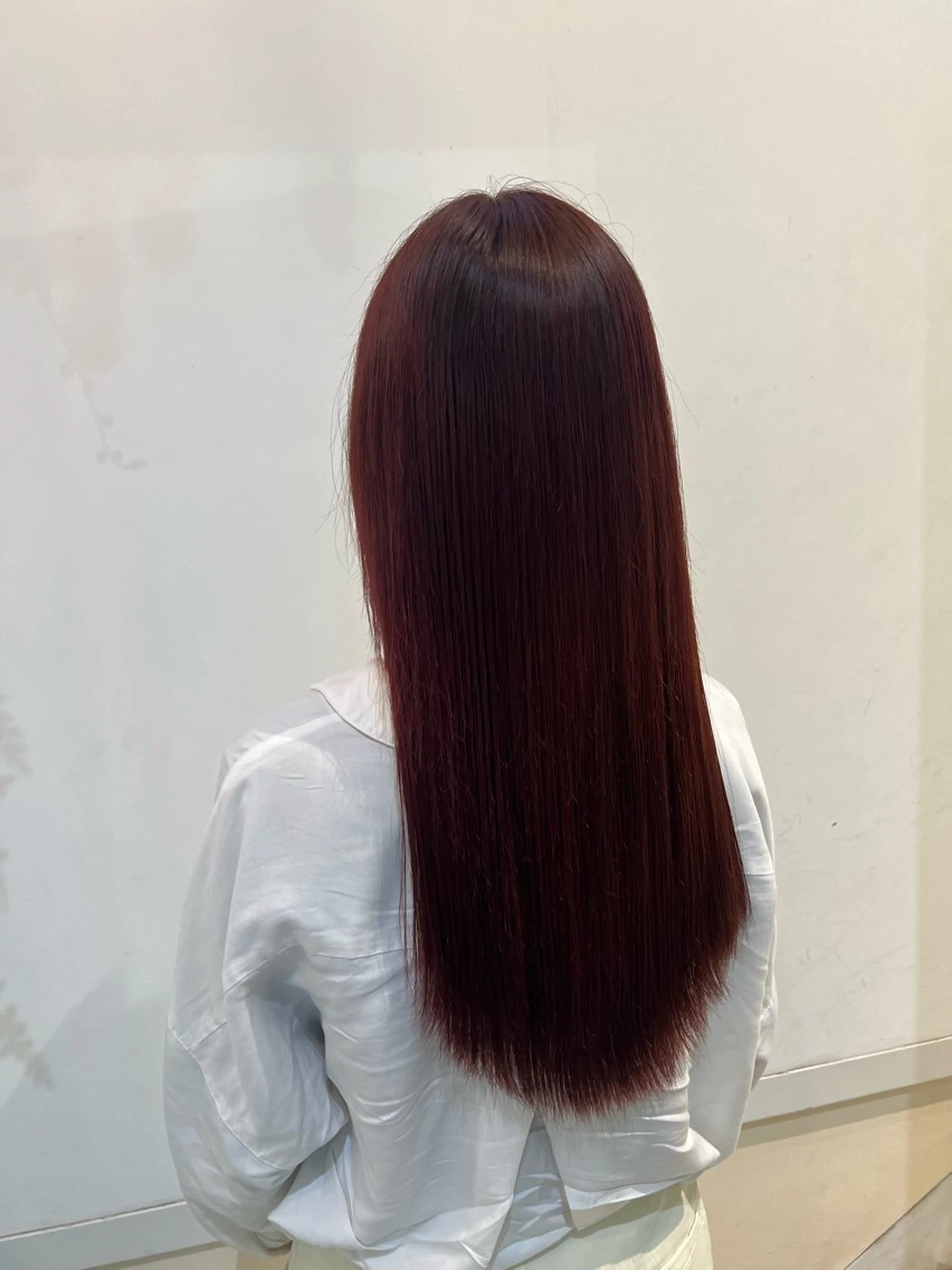 ロング カラー カット ヘアカラー トリートメント ブリーチしない暖色 カラー🥀杉 優菜のヘアスタイル