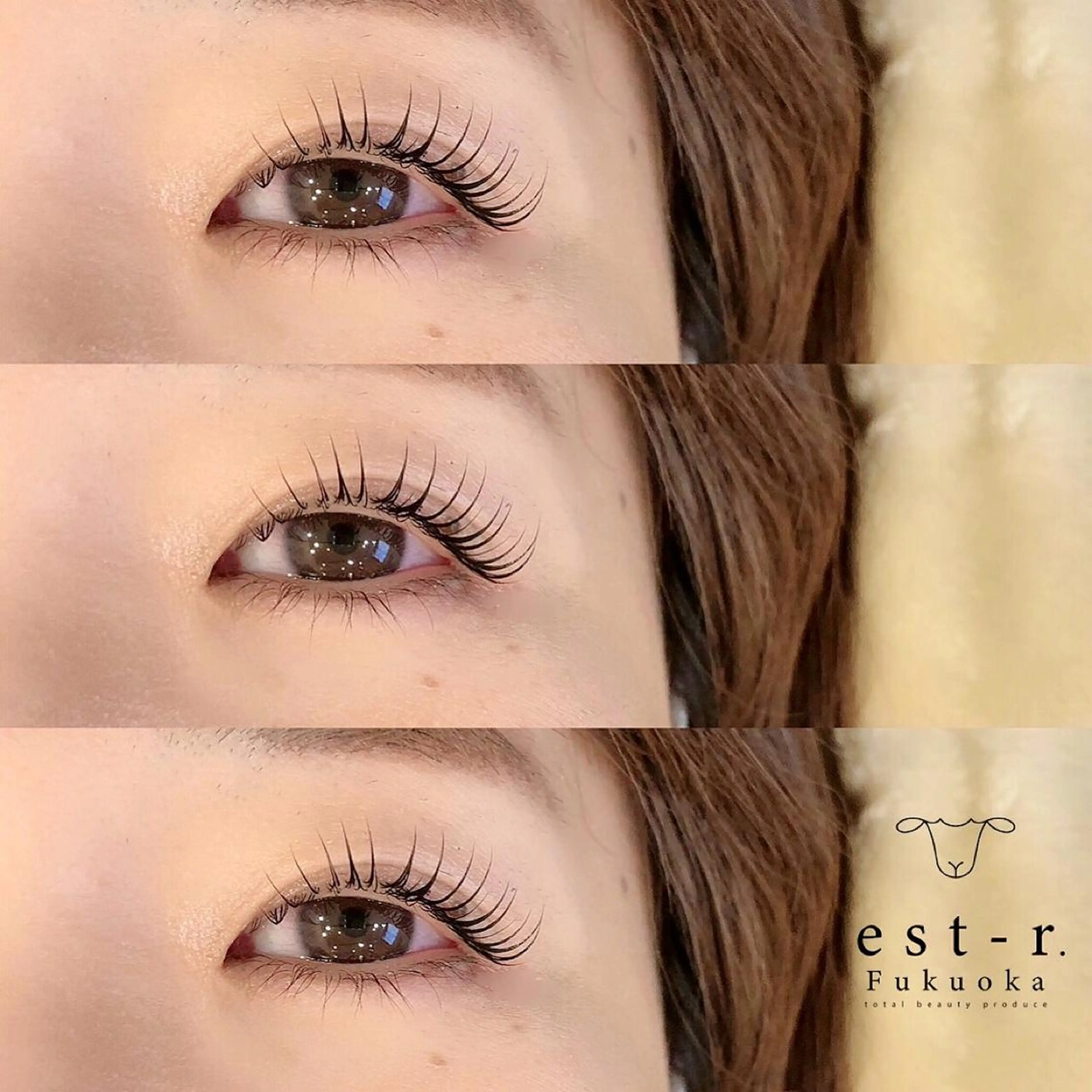 マツエク・マツパ フラットラッシュ パリジェンヌラッシュリフト まつげパーマ 下まつげエクステ 一重×まつ毛パーマ Riho/博多/ まつげパーマ/LEDのマツエク・マツパデザイン