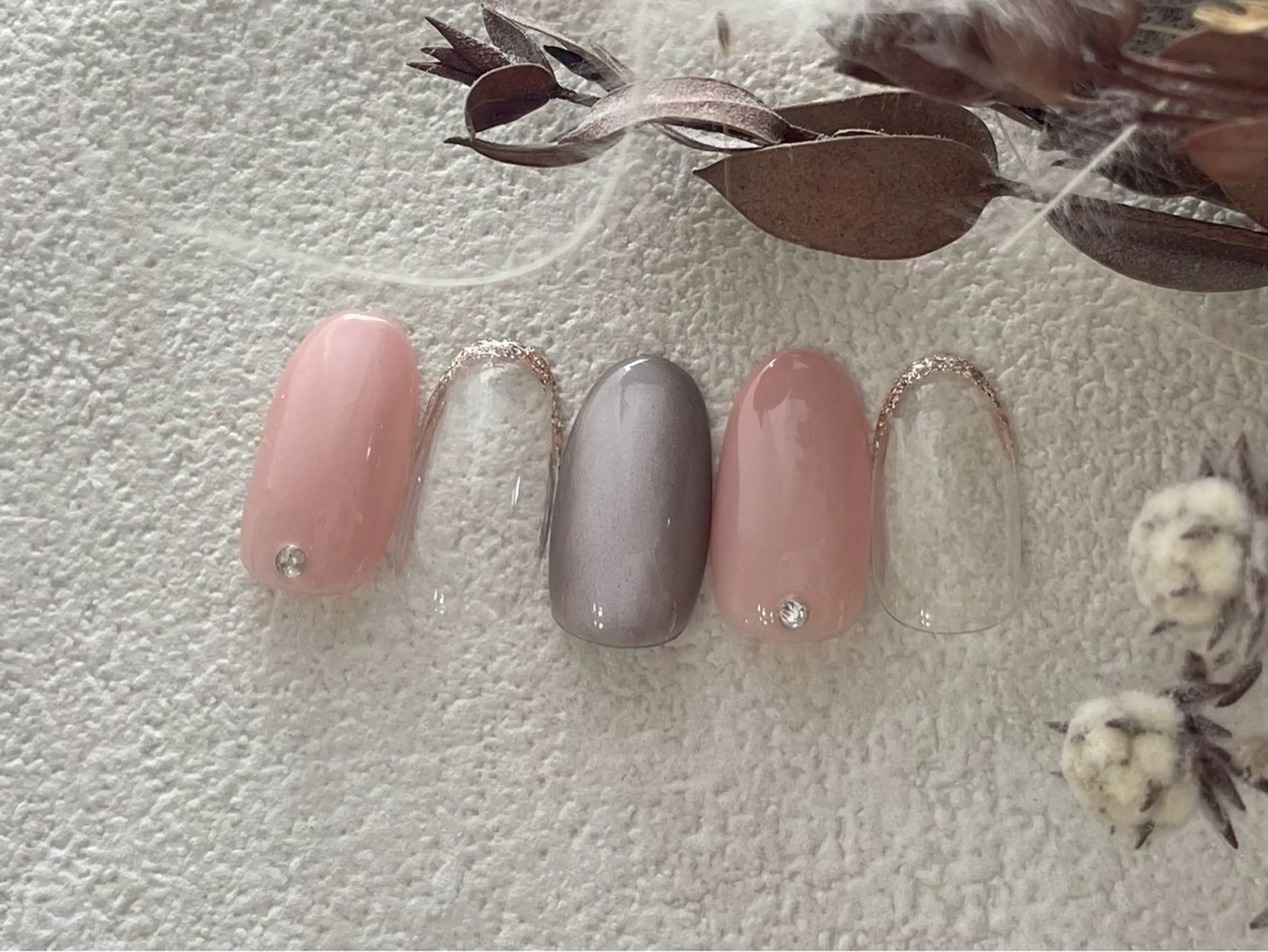 ネイル オーロラネイル 桜ネイル フラワーネイル フットネイル フレンチネイル ハンドネイル kiki nail たまプラーザのネイルデザイン