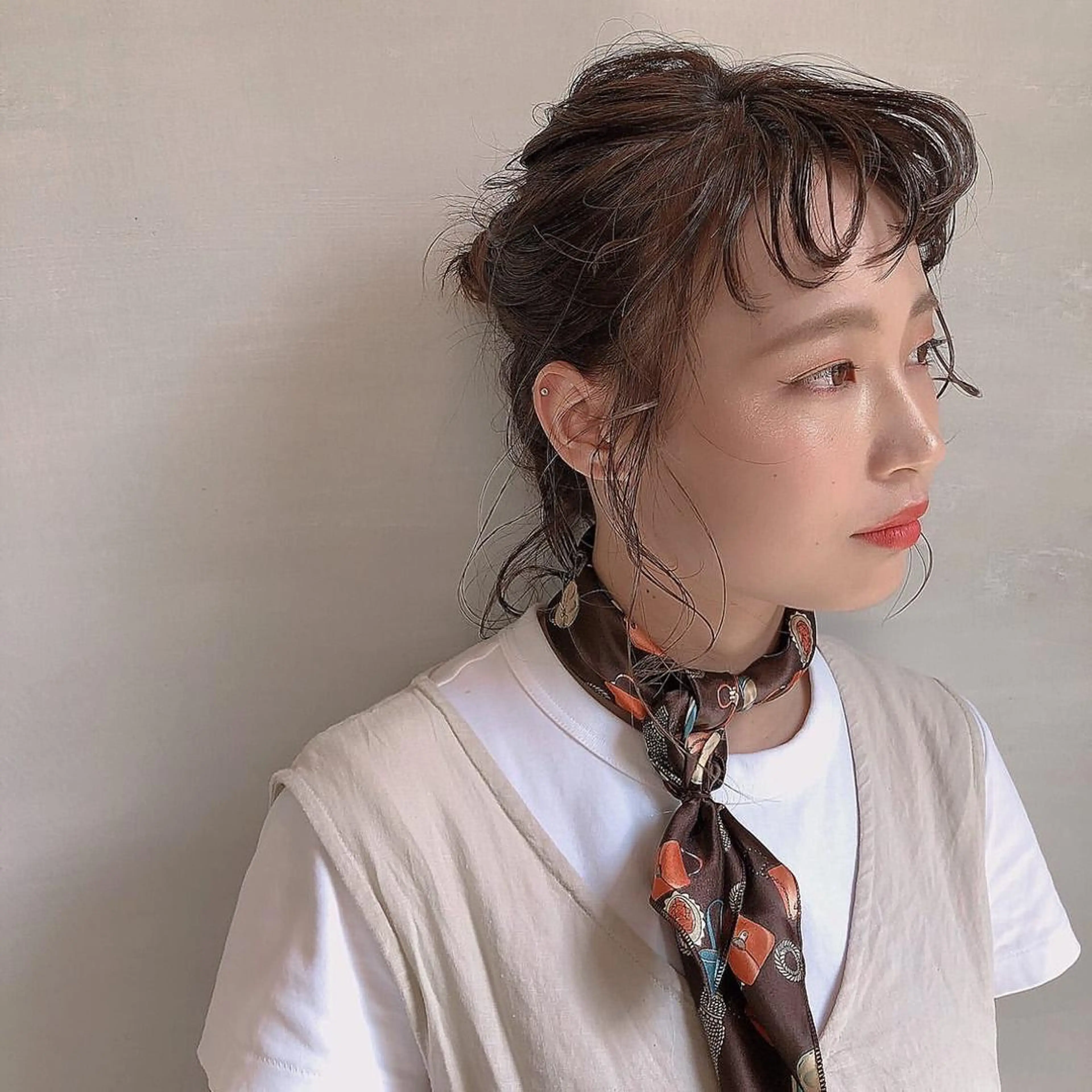 ミディアム カラー 圧倒的透明感カラー nana🦕のヘアスタイル