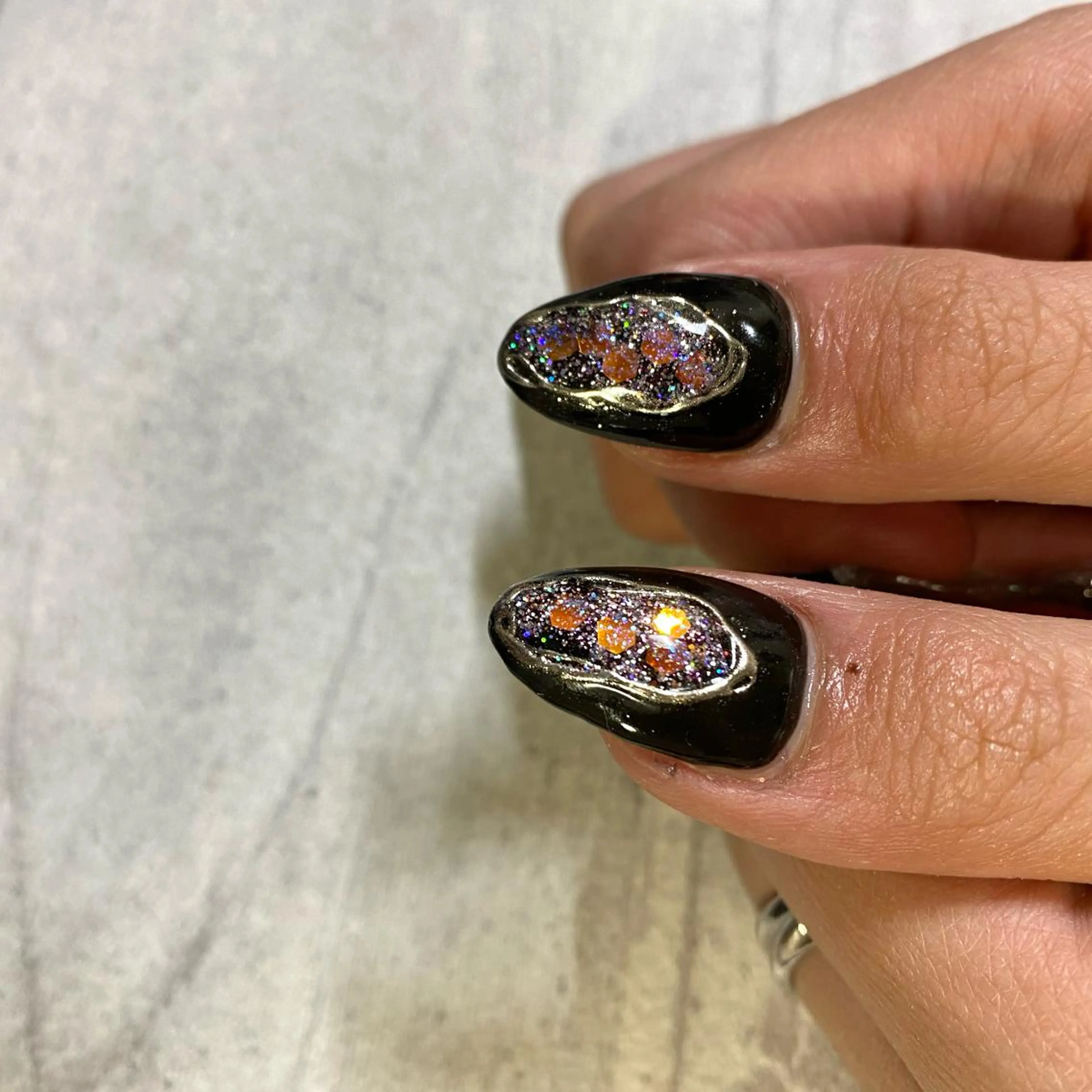 ショート カラー パーマ ヘアアレンジ メンズ キッズ ネイル マツエク・マツパ アイブロウ 今福鶴見ネイル 8(ｴｲﾄ)のネイルデザイン