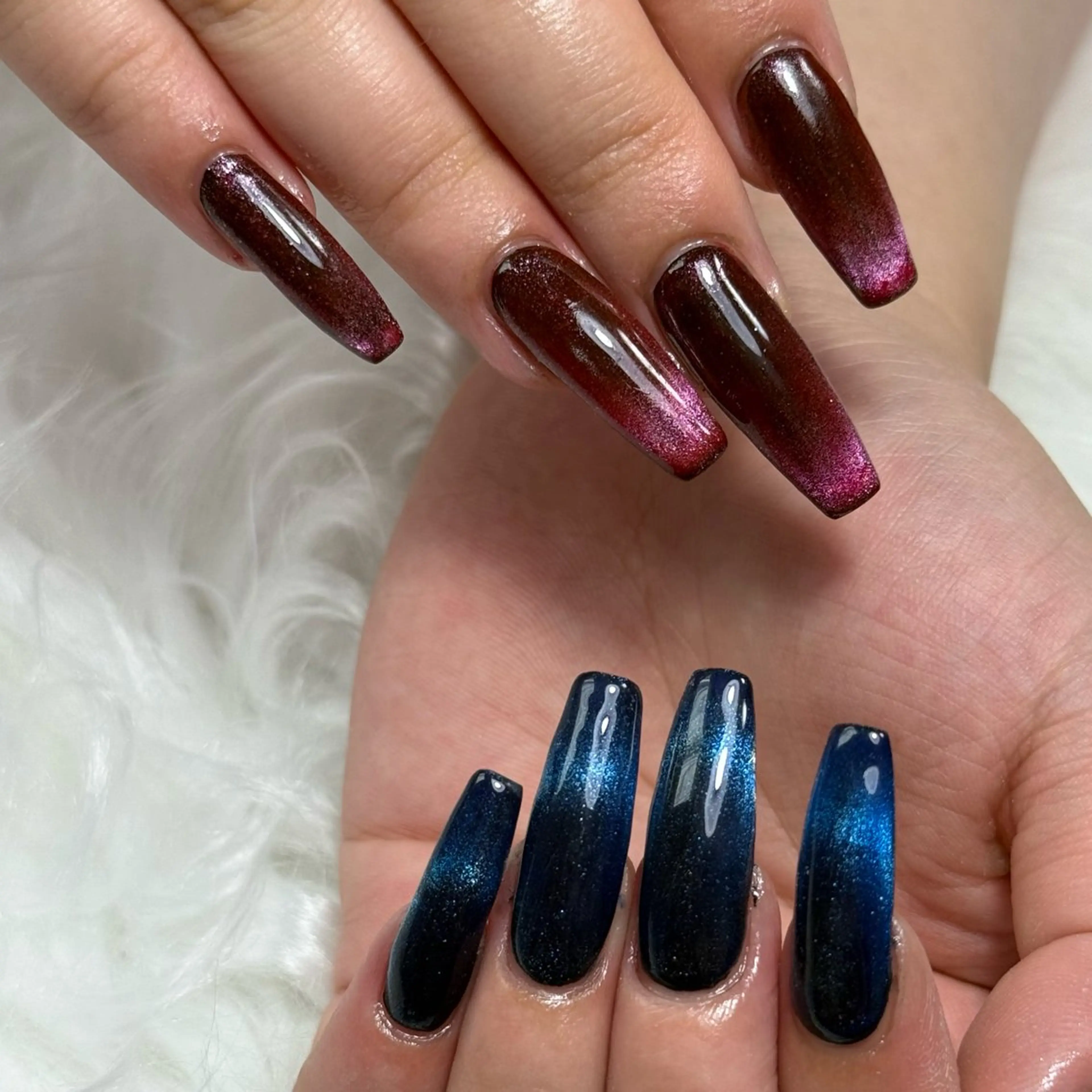 ネイル マグネットネイル ハンドネイル L'ino nailのネイルデザイン