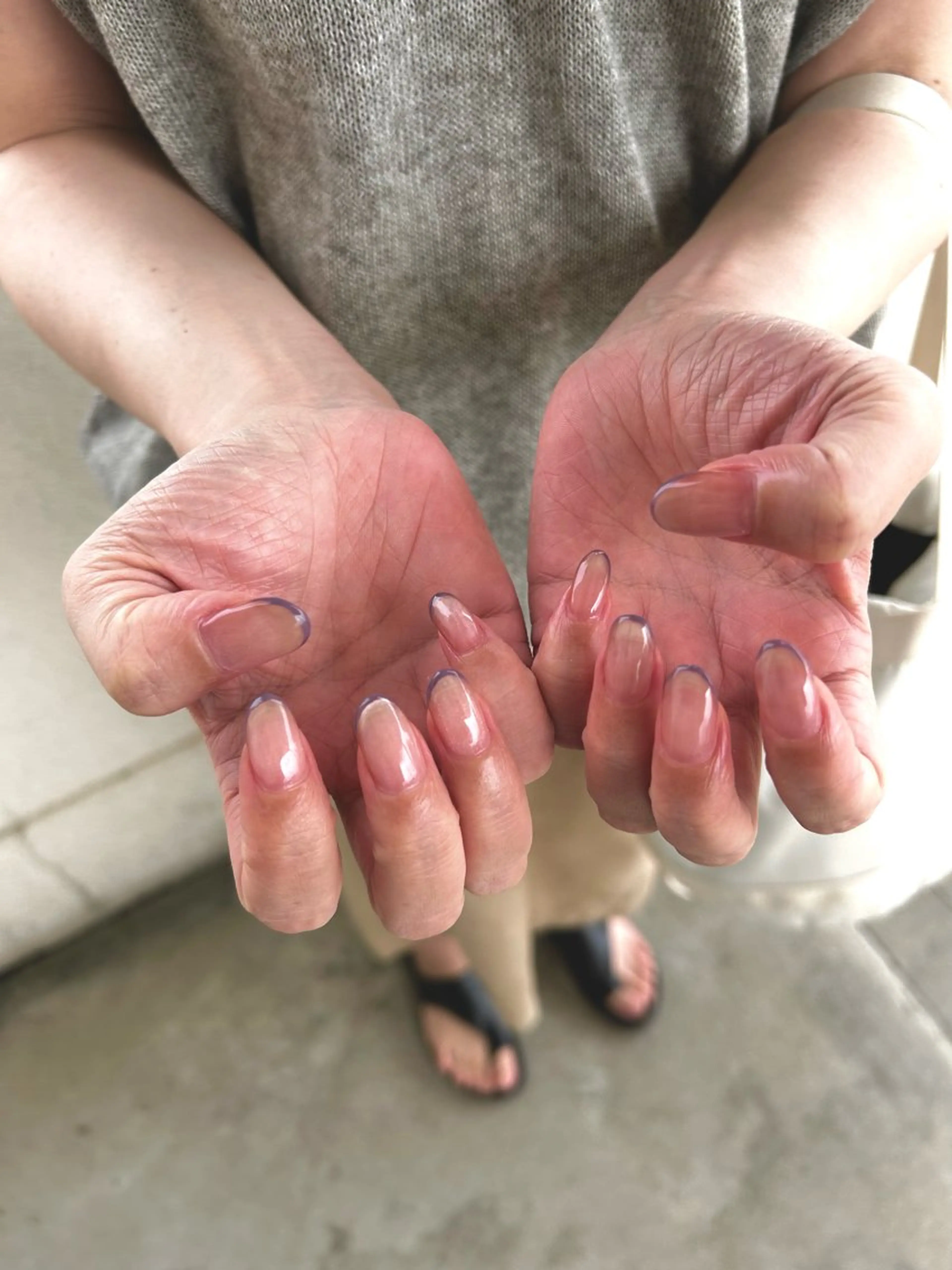 ネイル アートネイル フレンチネイル マグネットネイル 持ち込み ハンドネイル ArcoIris所属・Arco Iris 告瑠莉のネイルデザイン