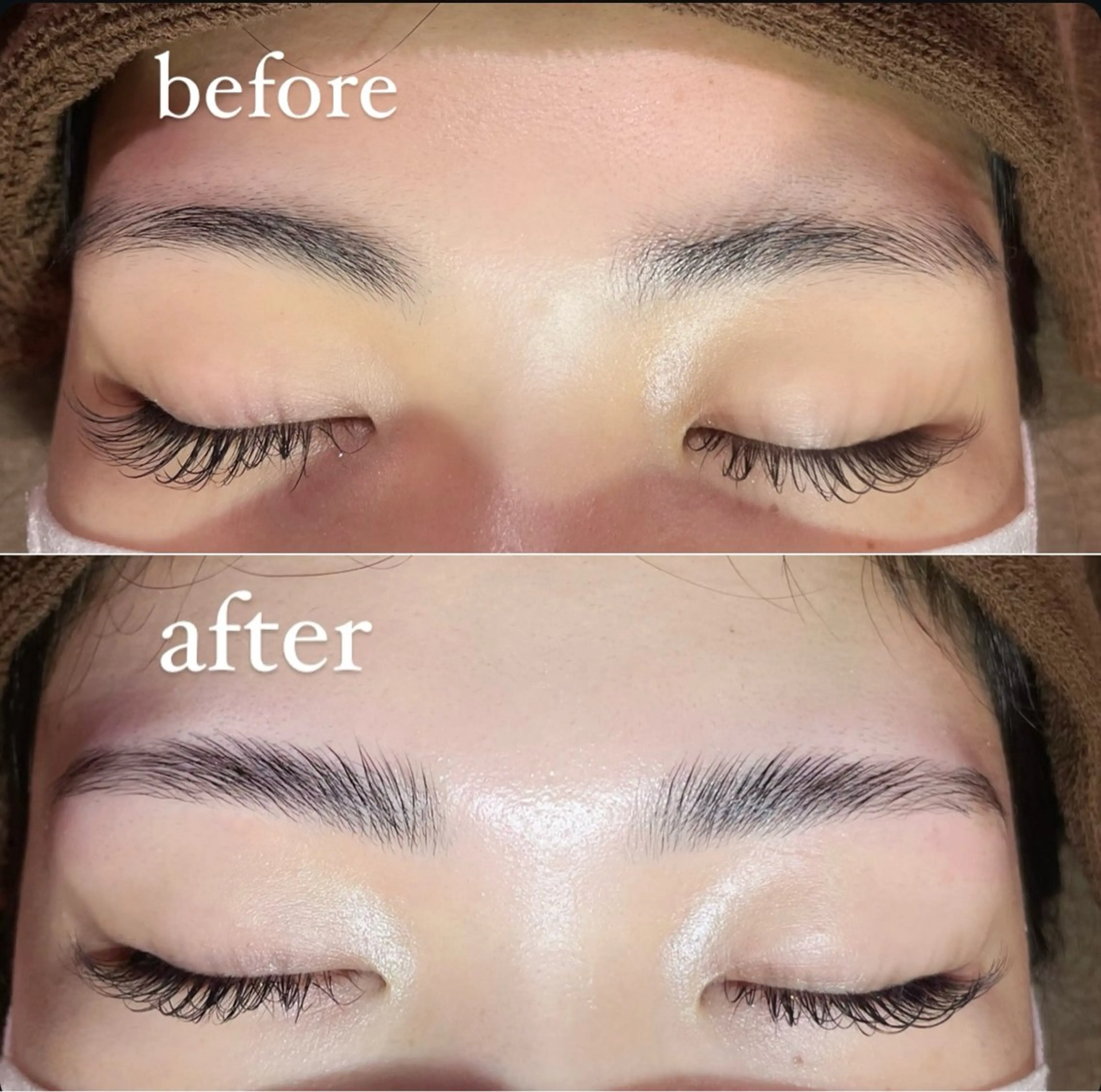 ハリウッドブロウリフトの写真