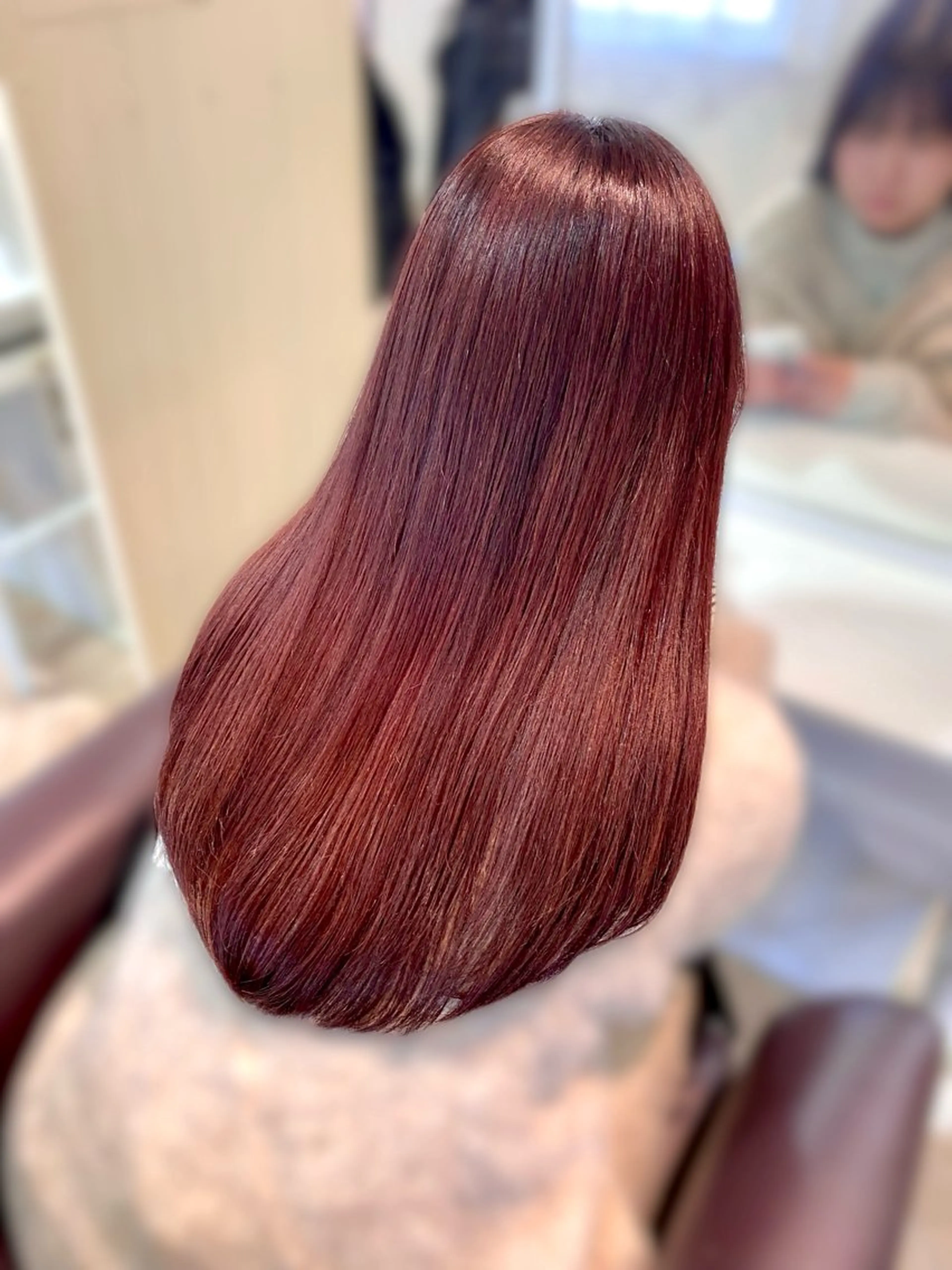 ミディアム カラー ピンクカラー カット ヘアカラー Reginavita栄店 【レジナヴィータ】所属・鈴木 二依奈のヘアスタイル