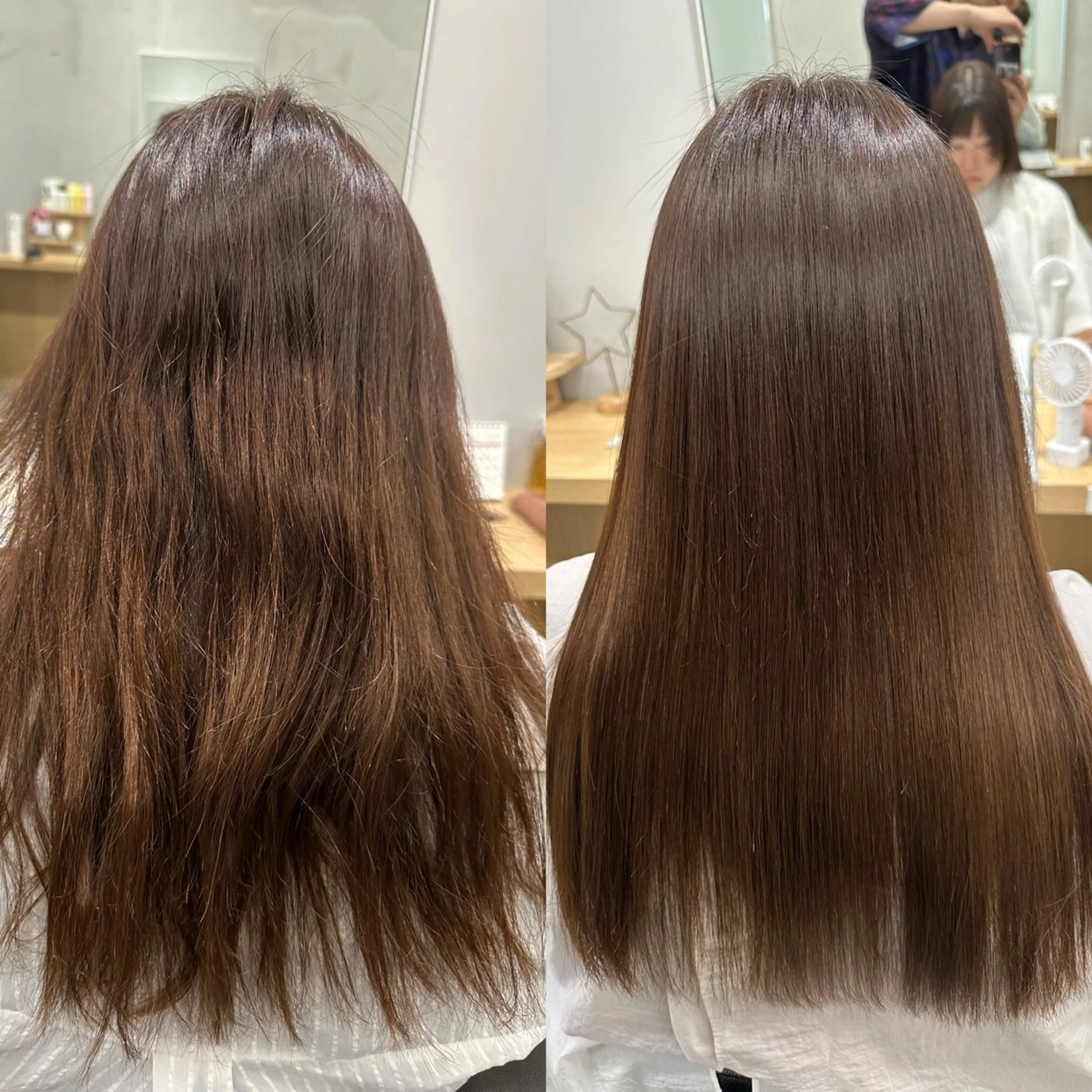 ロング パーマ 髪質改善 ストレートパーマ 縮毛矯正 雰囲気似合わせ/永田 汰伊智/艶カラー🫧のヘアスタイル