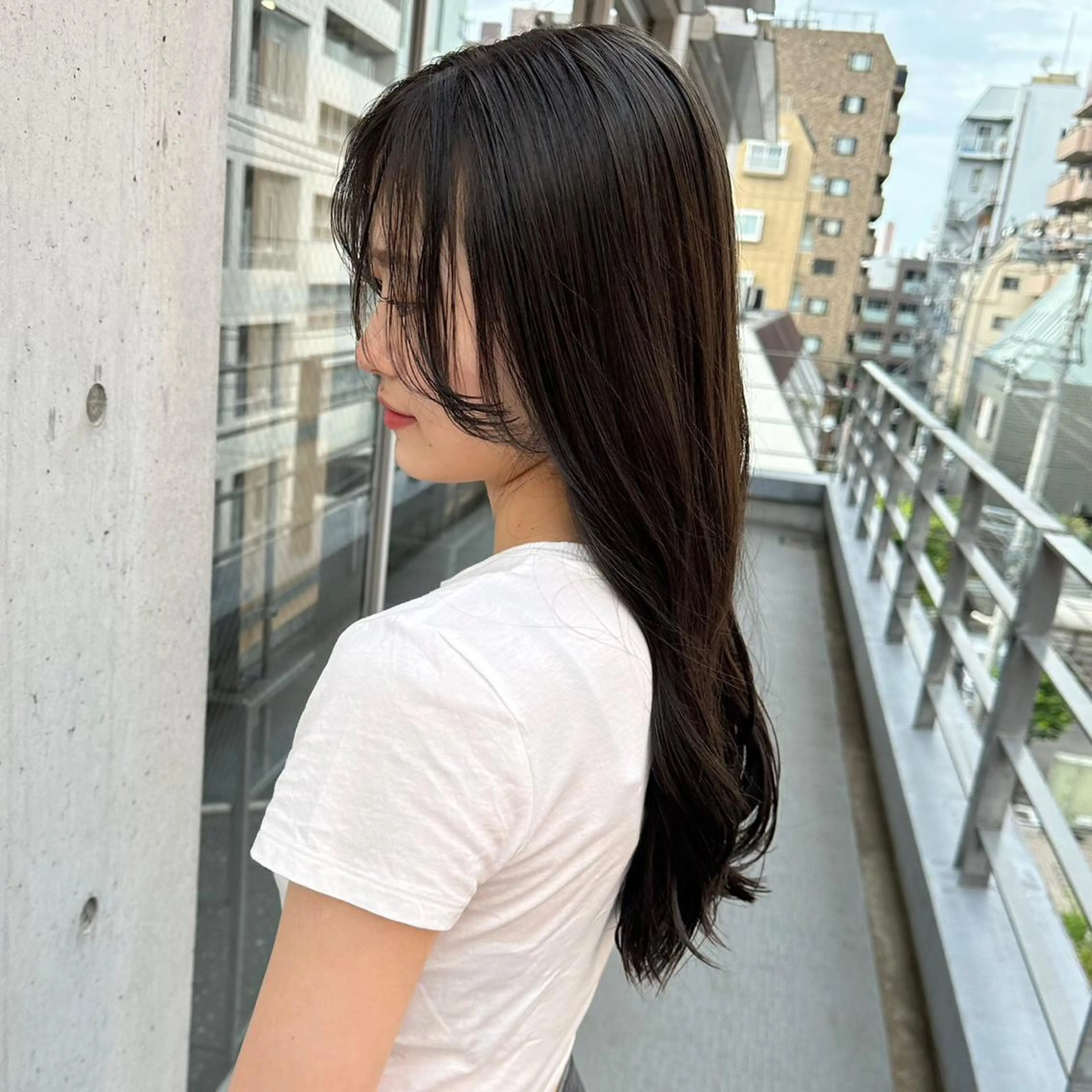 セミロング ヘアカラー トリートメント 【公式】髪質改善 Oto.吉祥寺のヘアスタイル