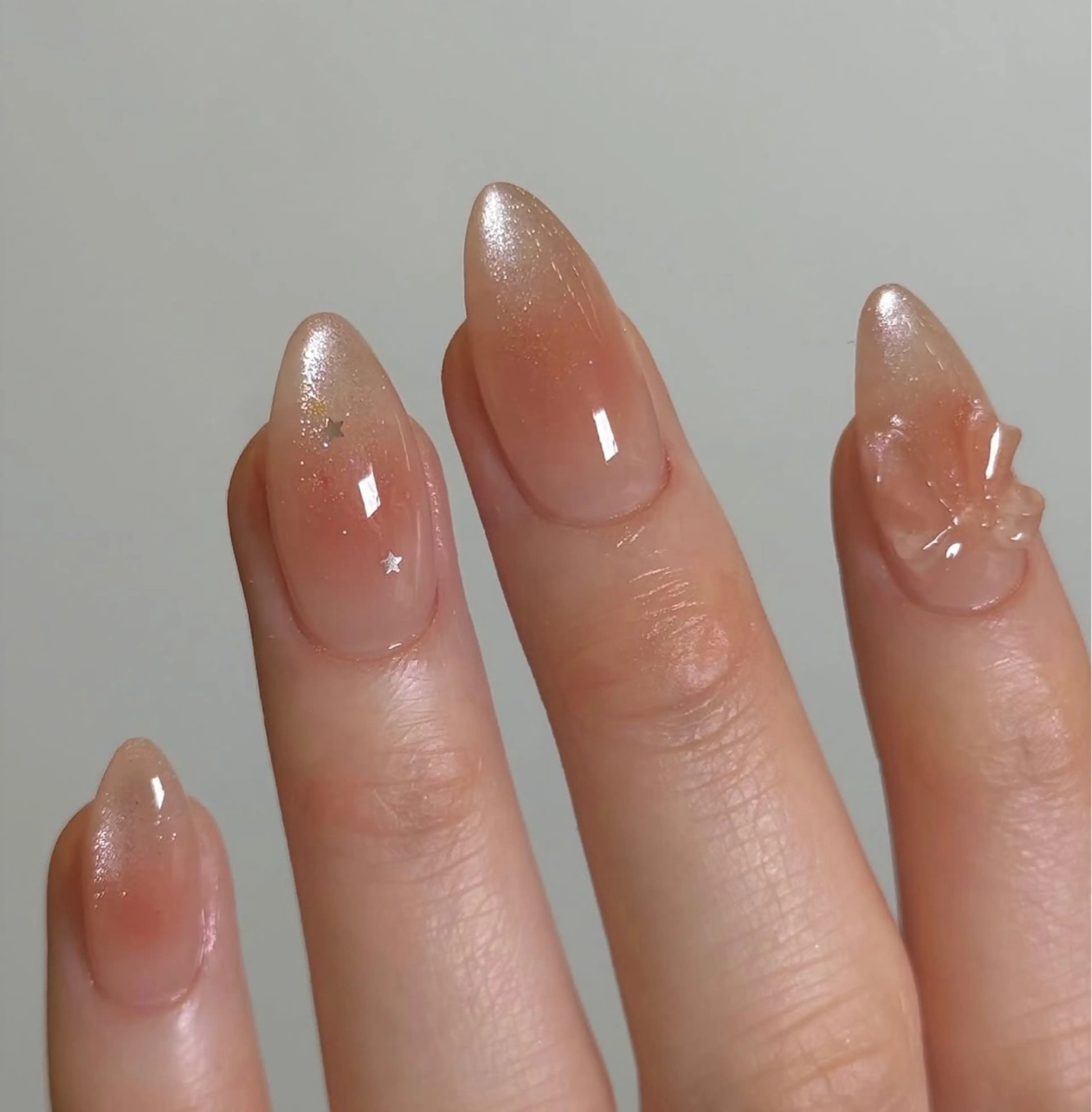 ネイル ハンドネイル Ribbonnail staffのネイルデザイン
