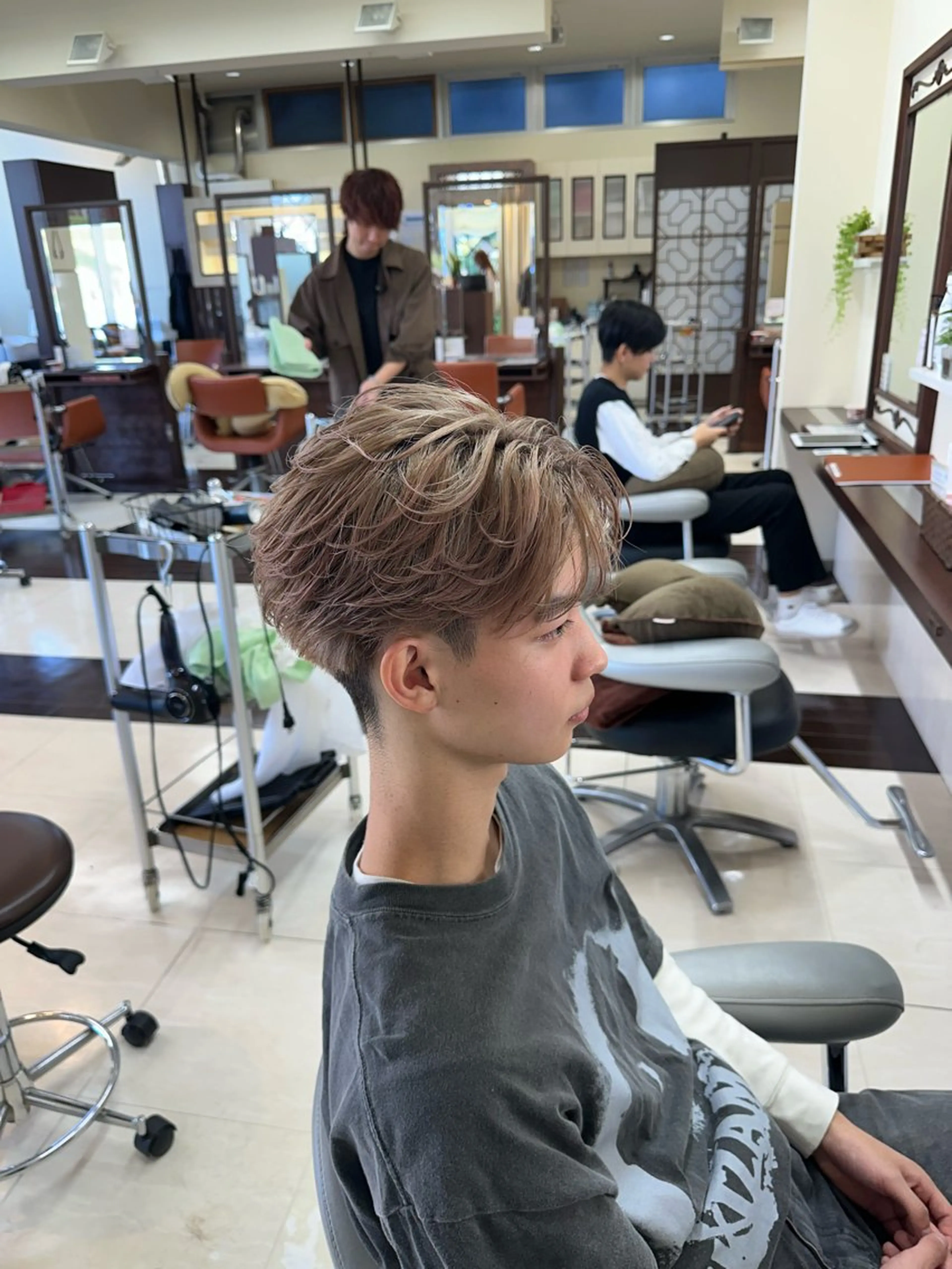 ショート カラー パーマ メンズ ショートヘア カット パーマ ヘアセット 毎月230人担当/ メンズヘア/清和武虎のヘアスタイル