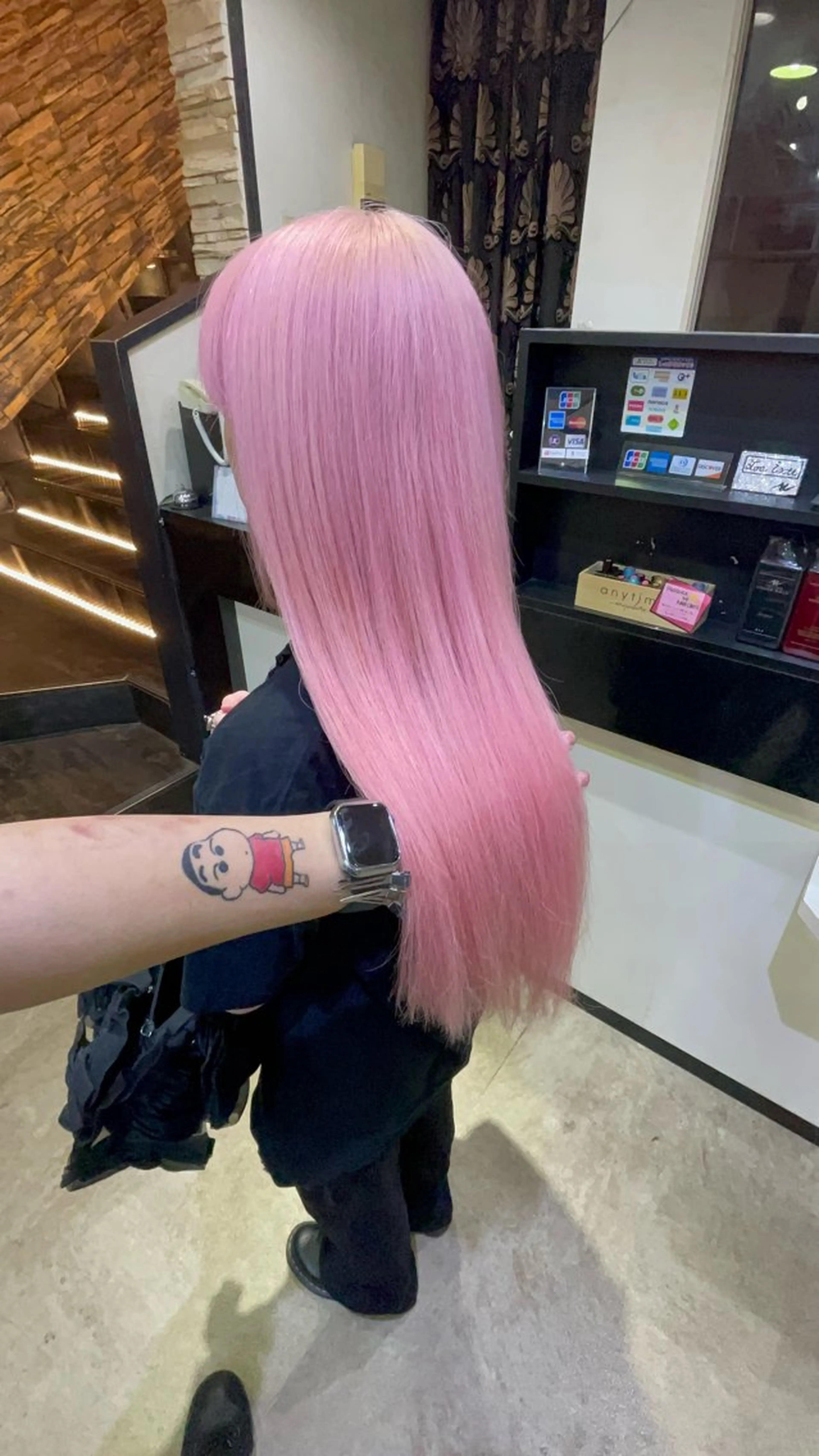 ロング カラー ハイトーンカラー ピンクカラー ロング ヘアカラー トリートメント ヘアセット PSY【サイ】所属・PSY【サイ】 /池袋/RYUSEIのヘアスタイル