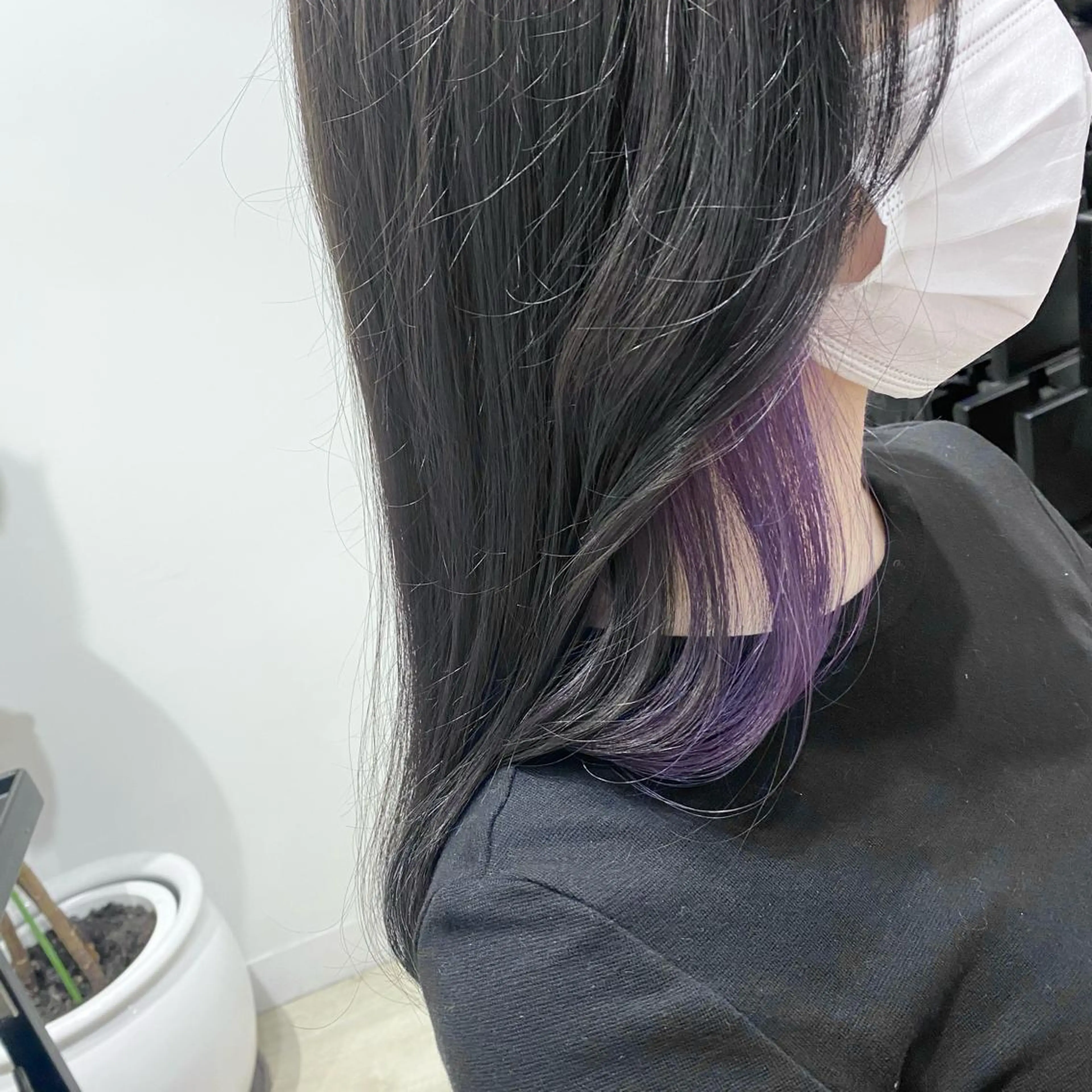ロング パープルカラー equal銀座所属・equal銀座 黒田💚のヘアスタイル