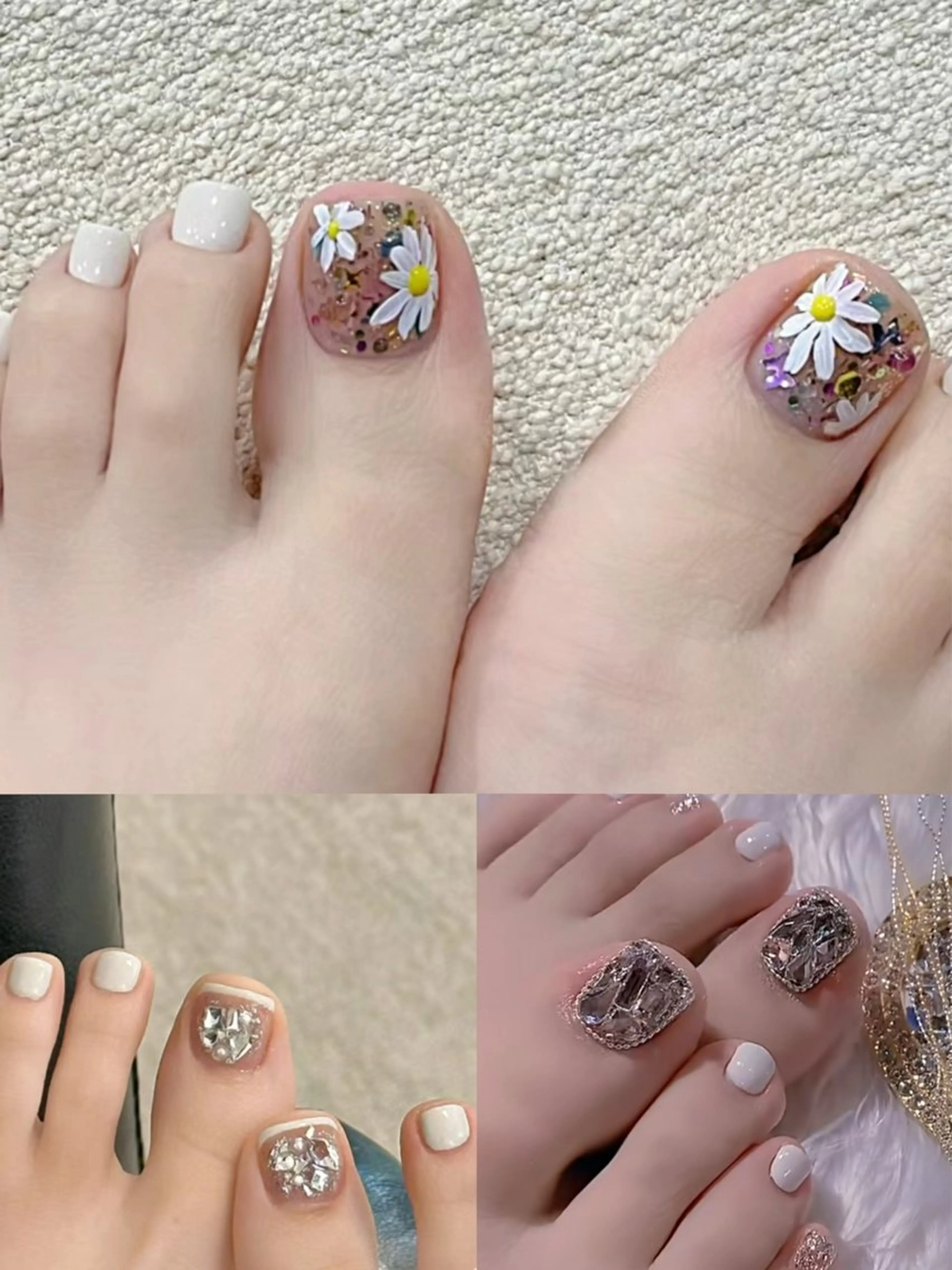 フットデザイン親指アートし放題/指定パーツ/ストーンつけ放題の写真