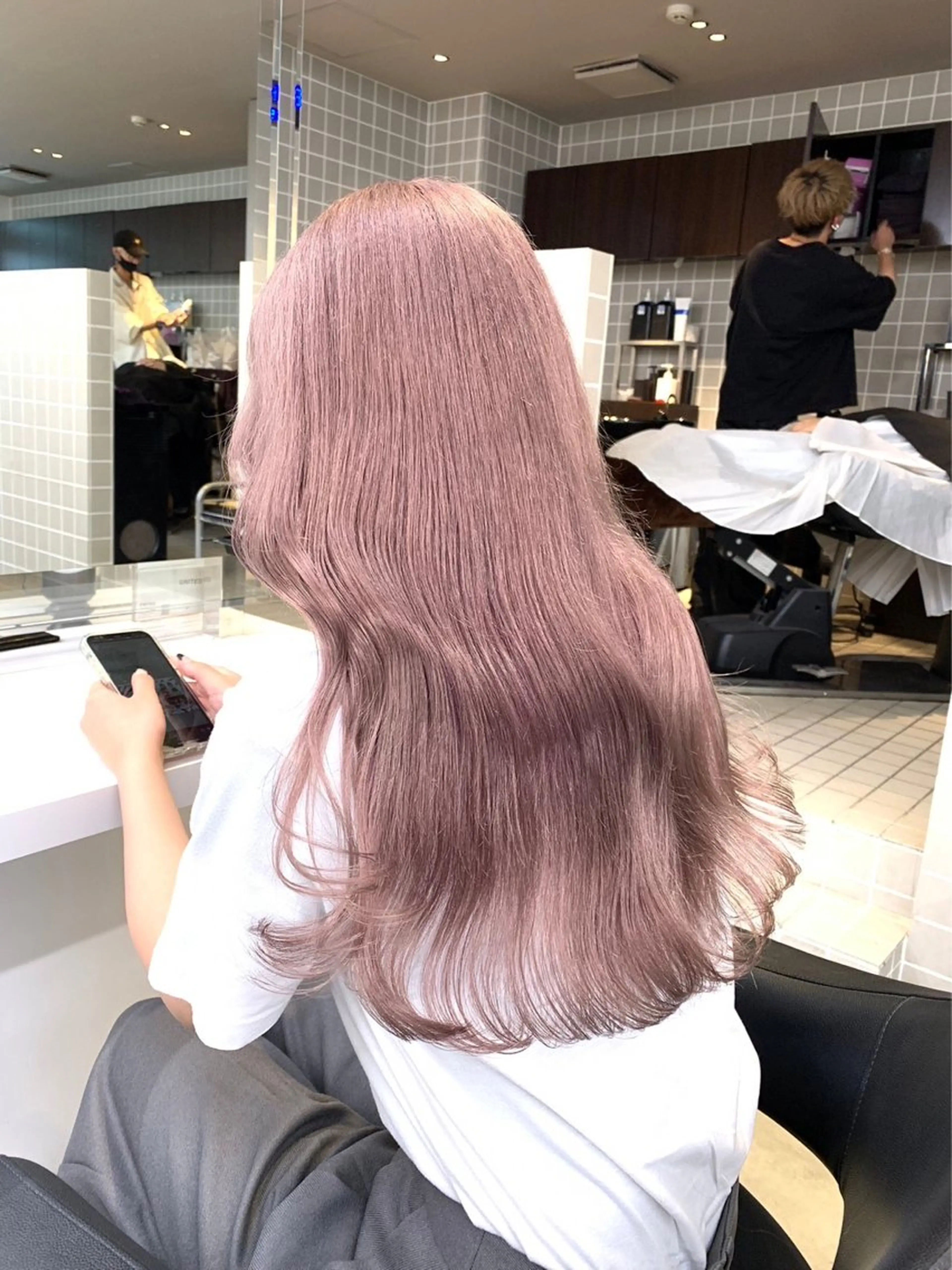 ロング カラー ヘアアレンジ ヘアカラー トリートメント ヘアセット 💗横浜美容室 💗HARUNAのヘアスタイル