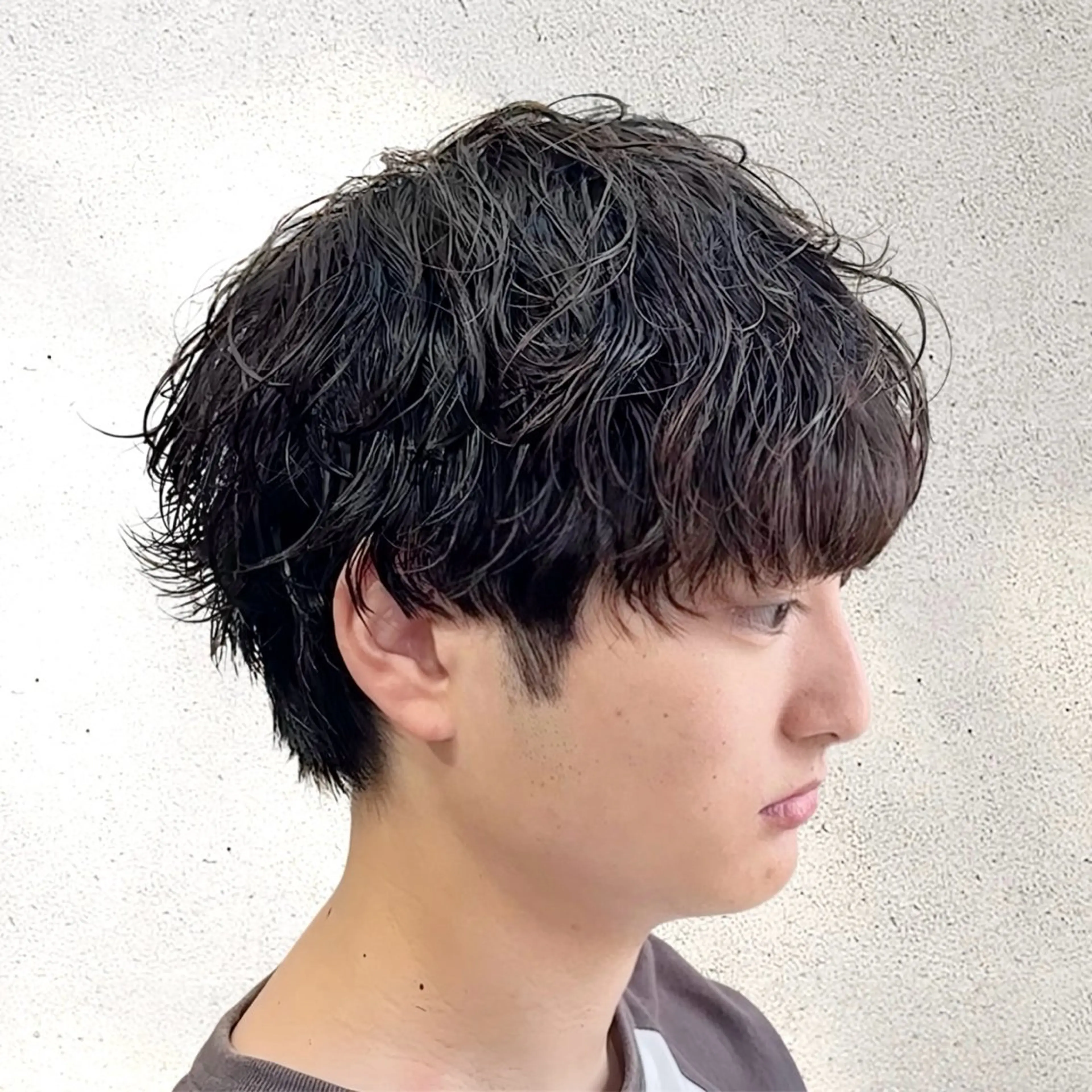 パーマ メンズ メンズパーマ 波巻きパーマ カット パーマ メンズパーマ/新宿/ サイカショウイチのヘアスタイル