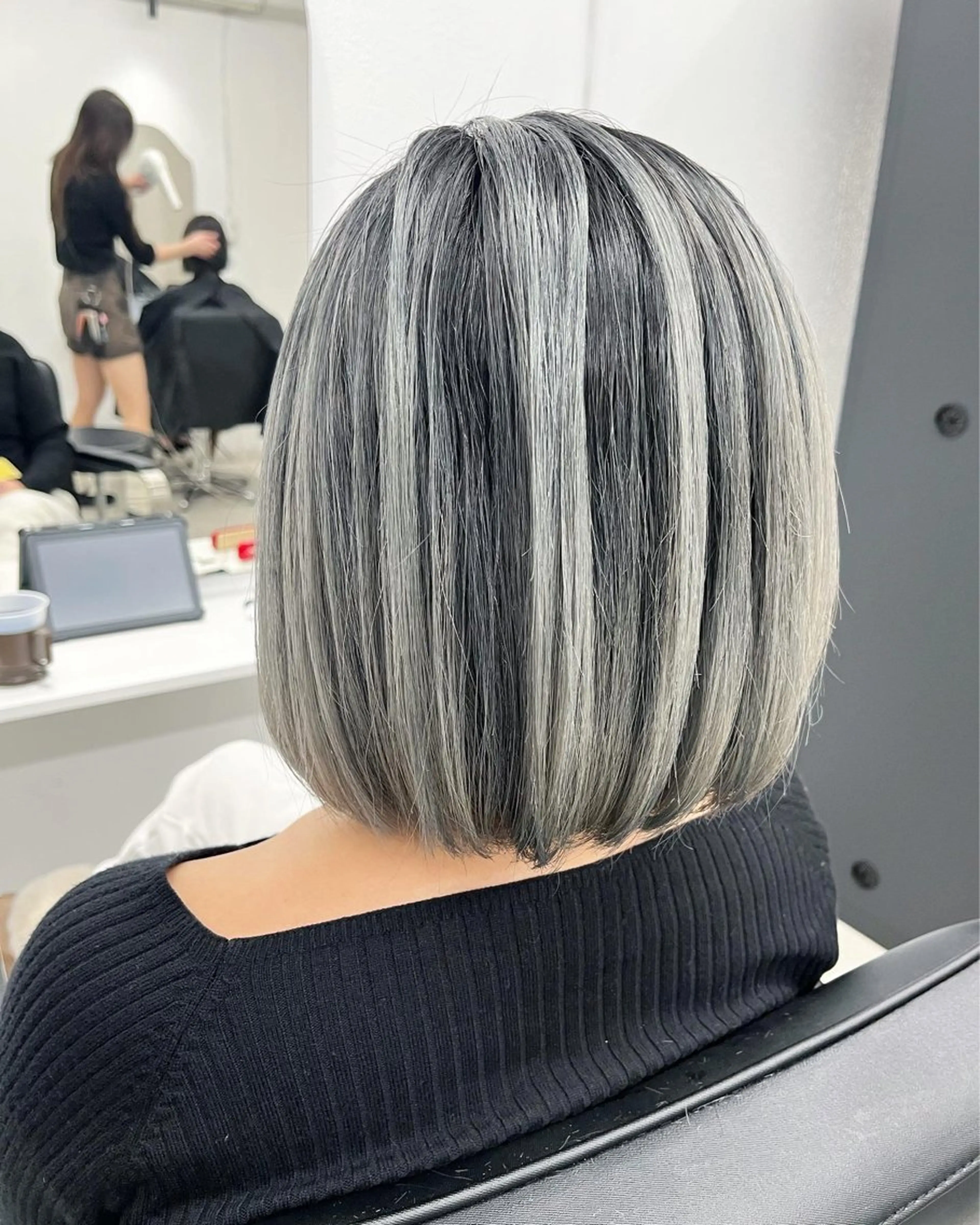 ミディアム カラー JIL BLAN 京都所属・RU RIのヘアスタイル