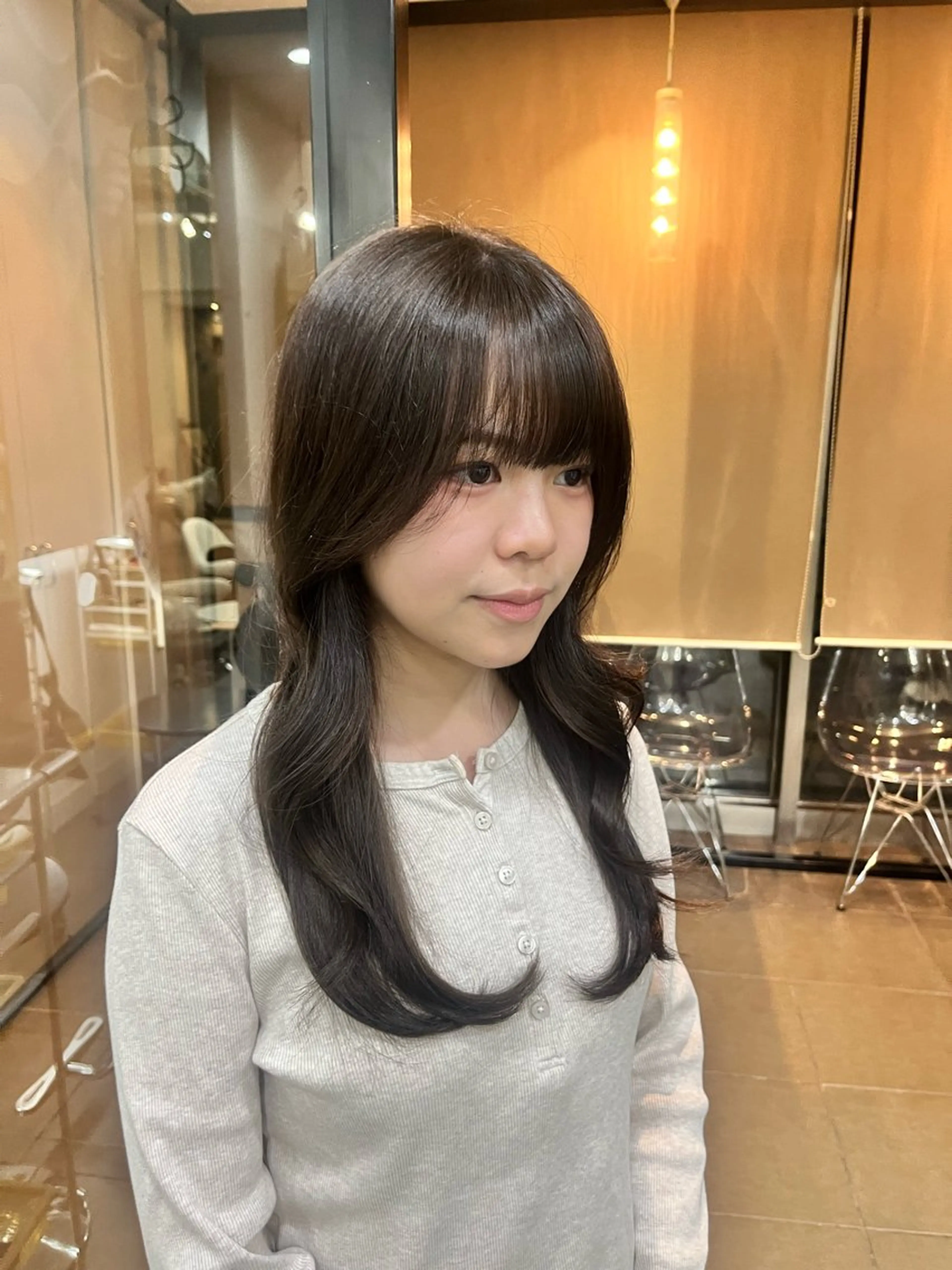 ロング カラー ヘアカラー トリートメント in'dex hair錦糸町店所属・透明感カラー ヨネヤマツムギのヘアスタイル