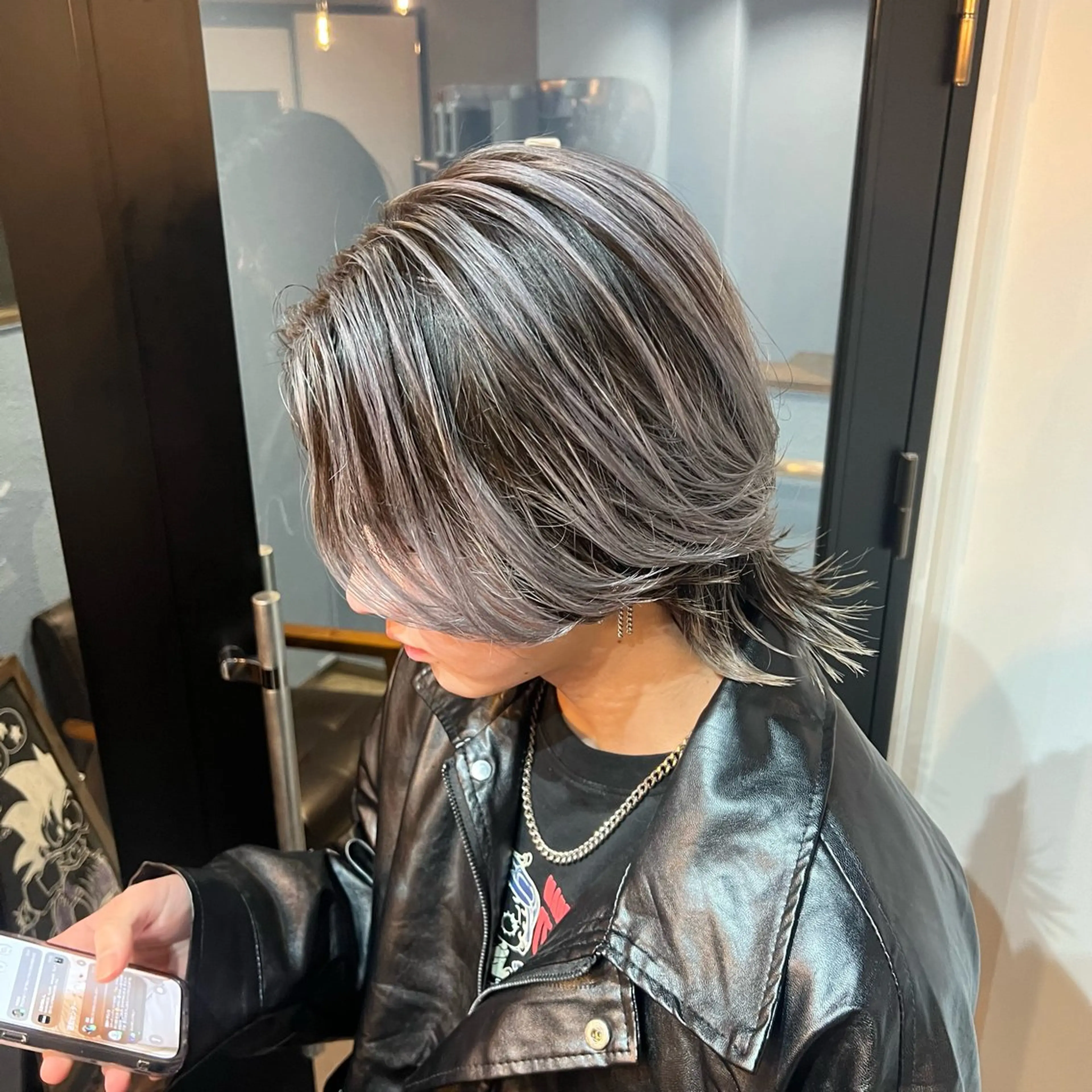 【💥minimo限定価格💥】メンズカット+メンズバレイヤージュ、シャドウルーツ#ダブルカラー#ハイライト#メッシュの写真