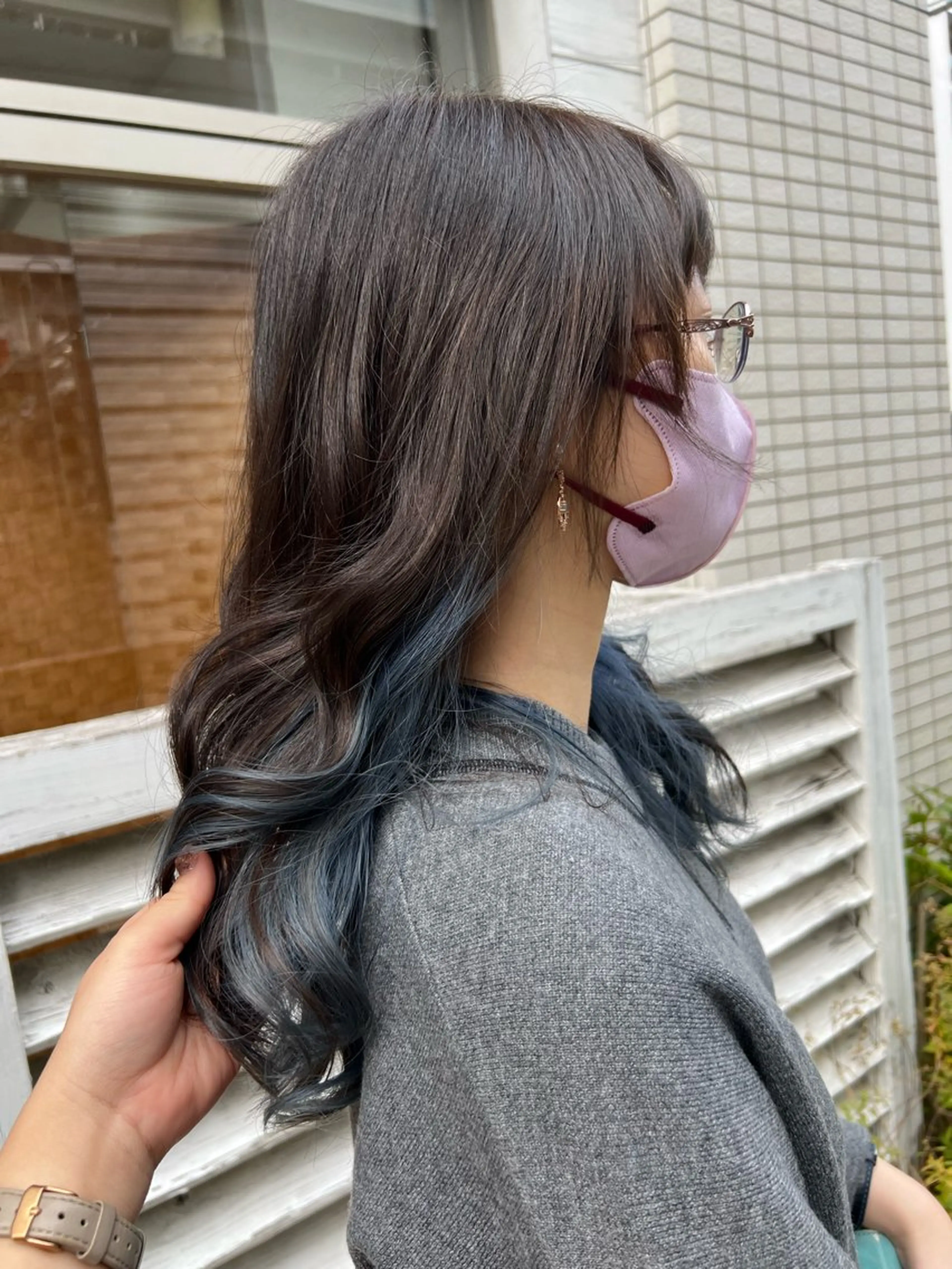 ロング カラー 石原 姫菜のヘアスタイル