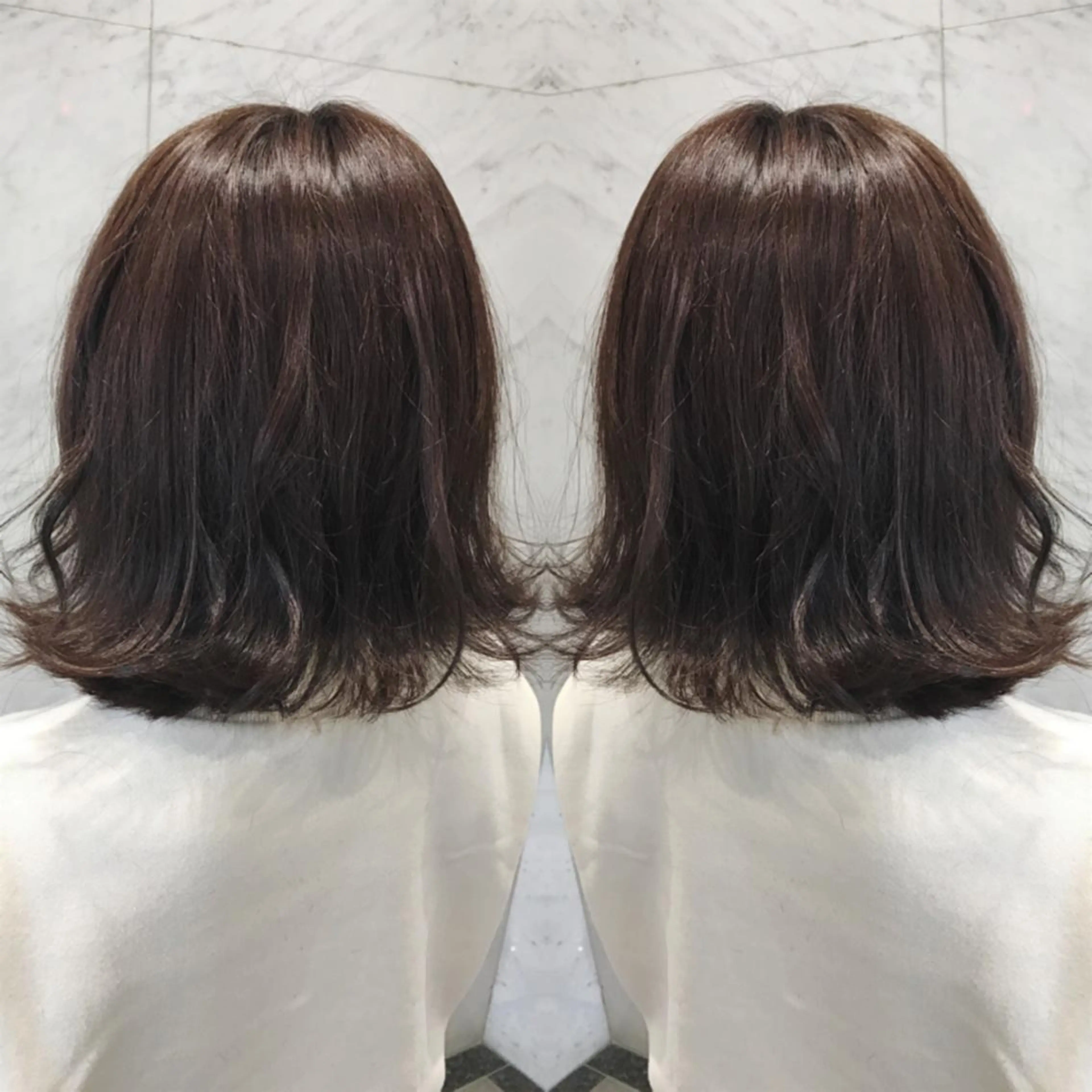 ミディアム カラー カット ヘアカラー トリートメント cecil hair所属・重政 和樹のヘアスタイル