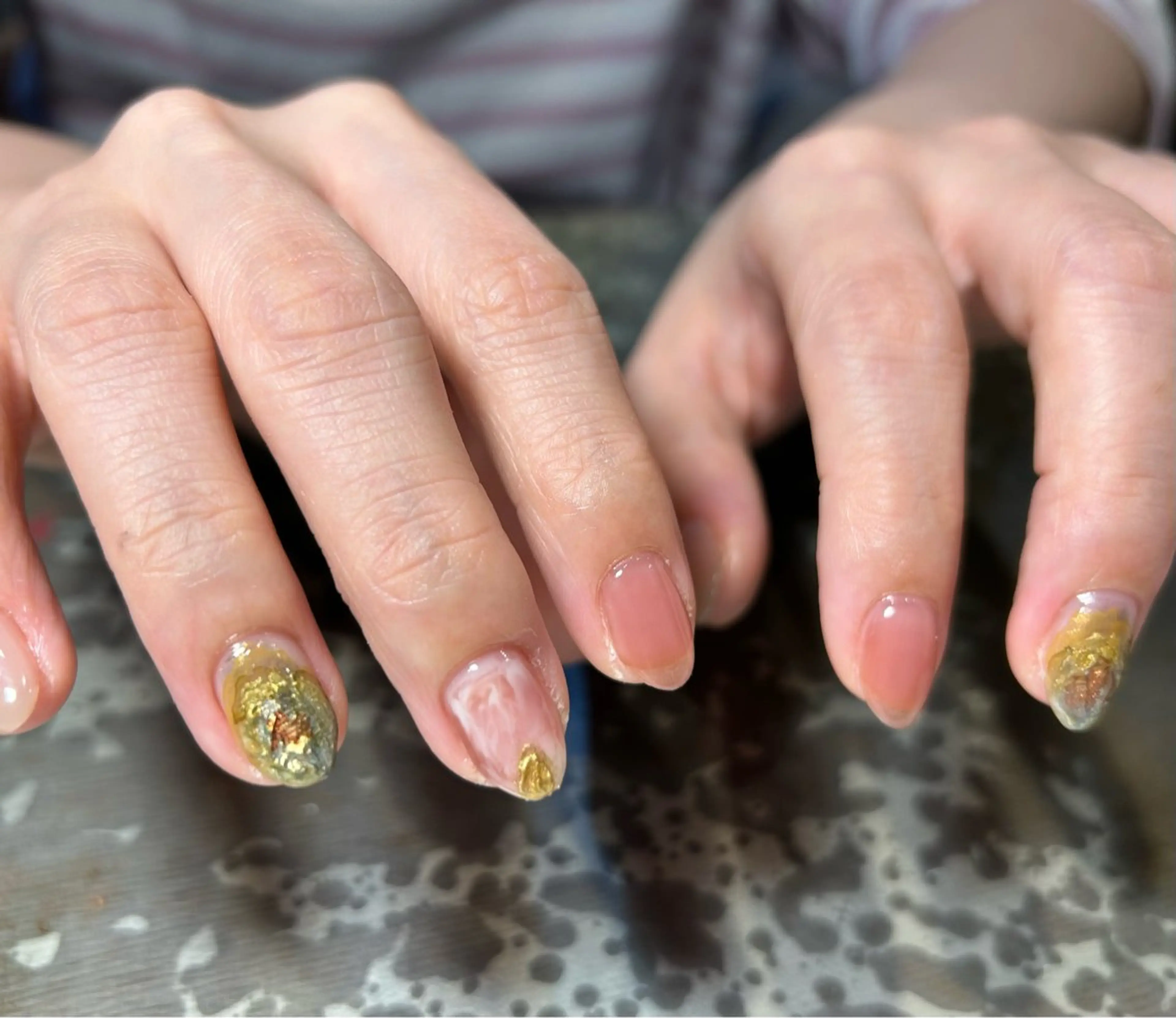 ネイル アートネイル ニュアンスネイル ハンドネイル ハンドケア Ainchi nail所属・＊ misa ＊のネイルデザイン