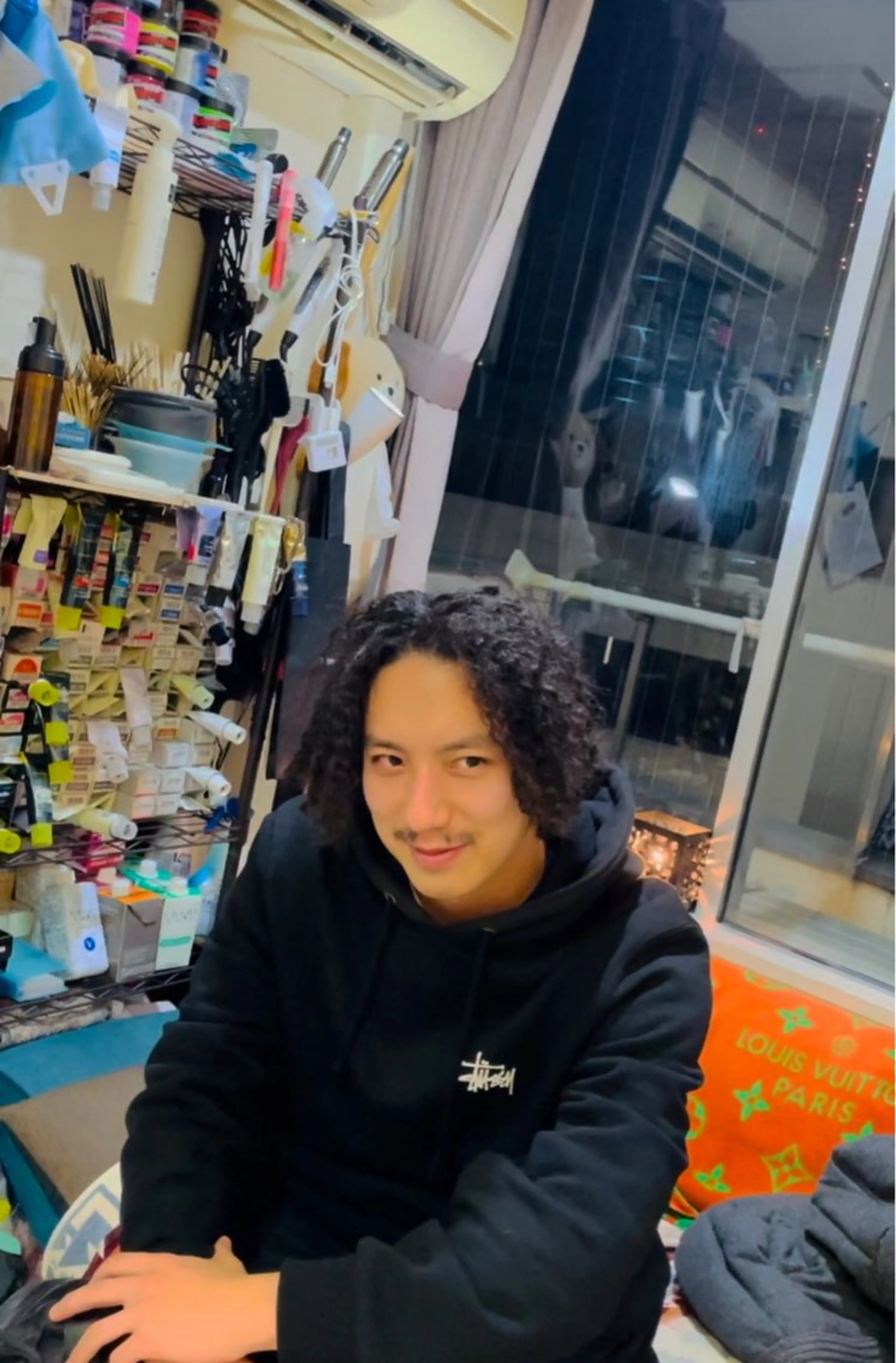 ミディアム パーマ メンズ ミディアムパーマ メンズパーマ カット パーマ ☆1109☆所属・メンズ大歓迎‼︎ ✨seigo✨のヘアスタイル