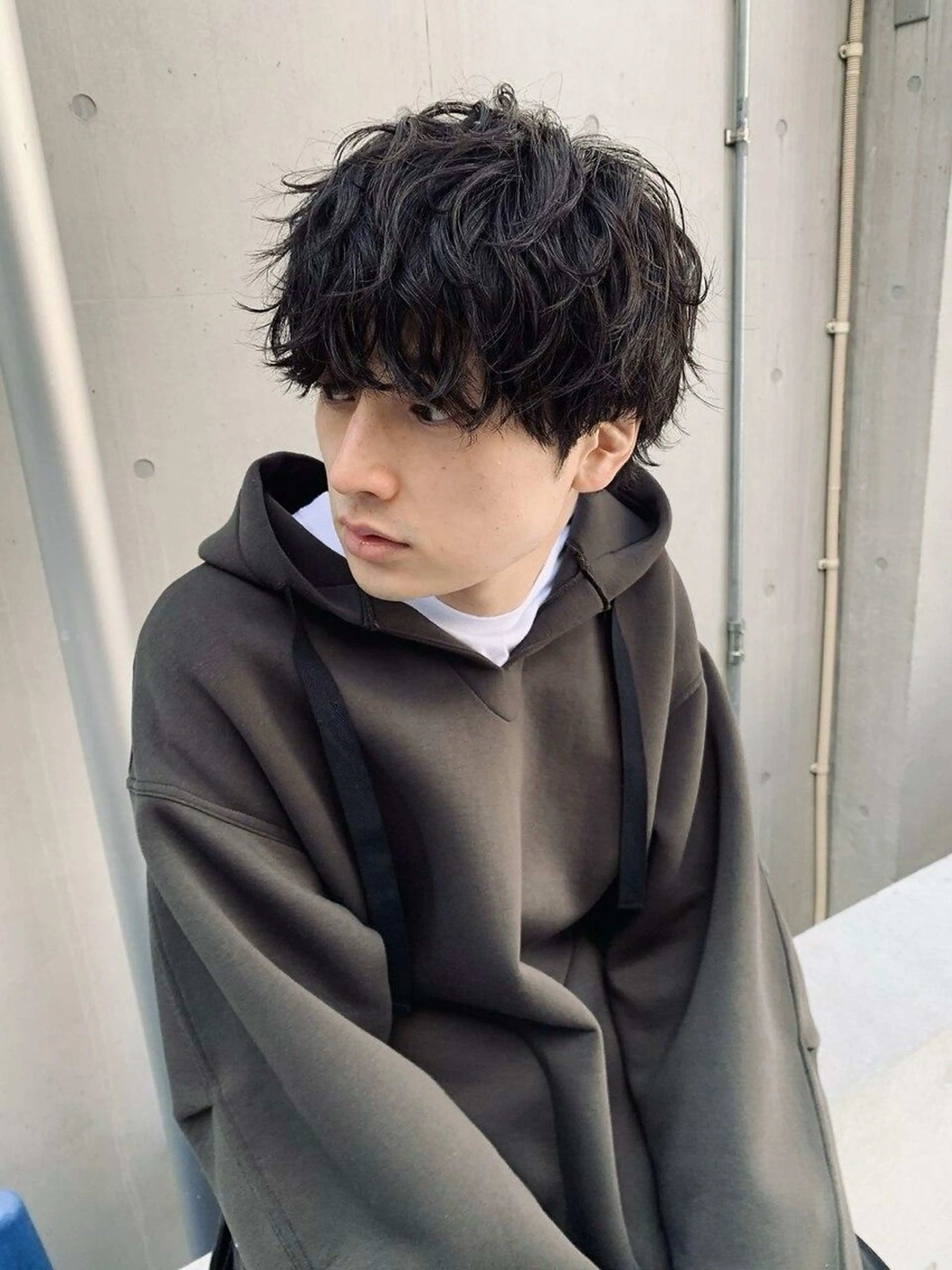 ショート パーマ メンズ カット パーマ トリートメント ヘアセット 11.12月限定割引 fifth前比嘉💥のヘアスタイル