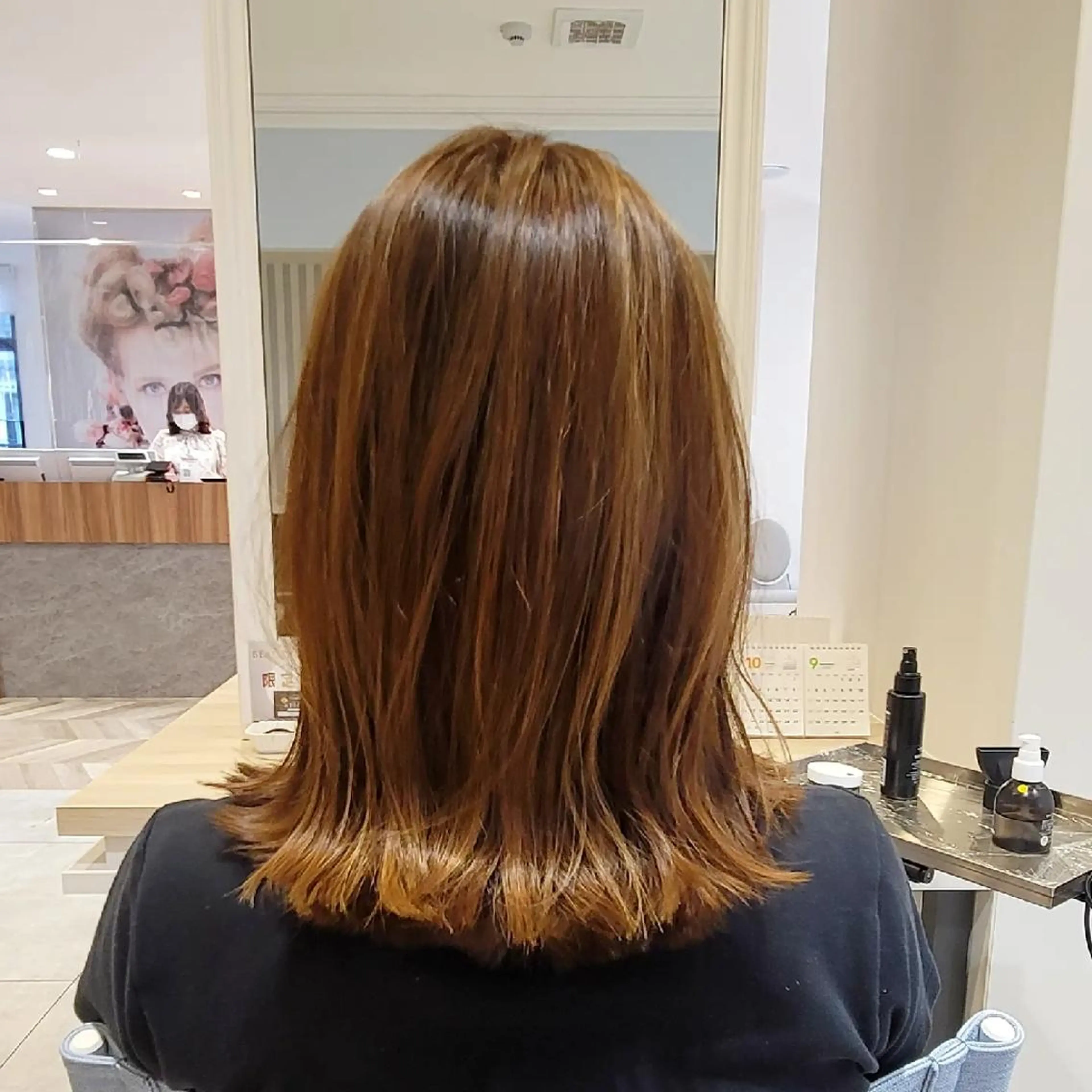 ミディアム ボブ 外ハネヘア 高口    雅のヘアスタイル