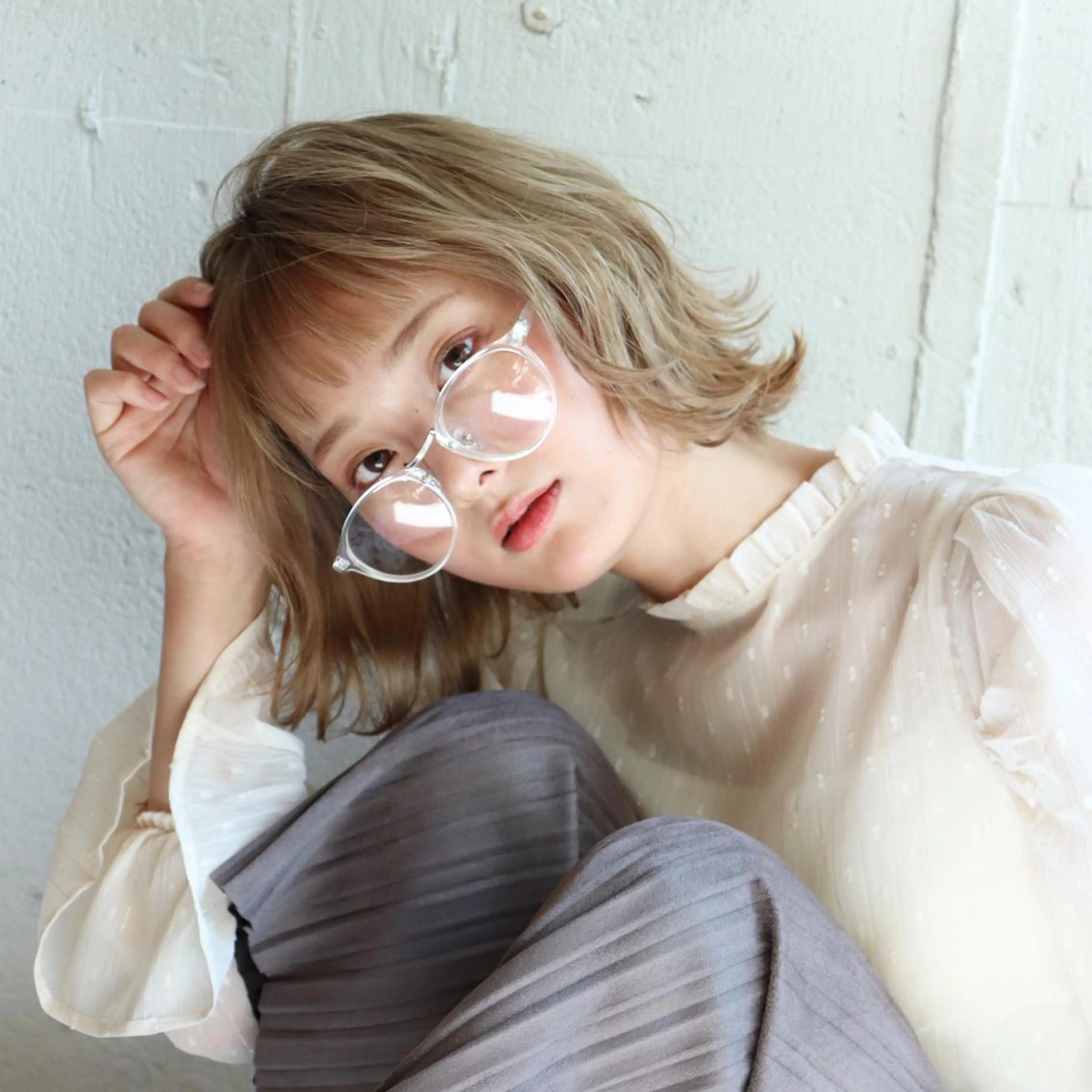 ショート カラー パーマ ヘアアレンジ メンズ キッズ ChuDuck所属・ケアブリーチ×ハイト ーン専門/SHOTAのヘアスタイル