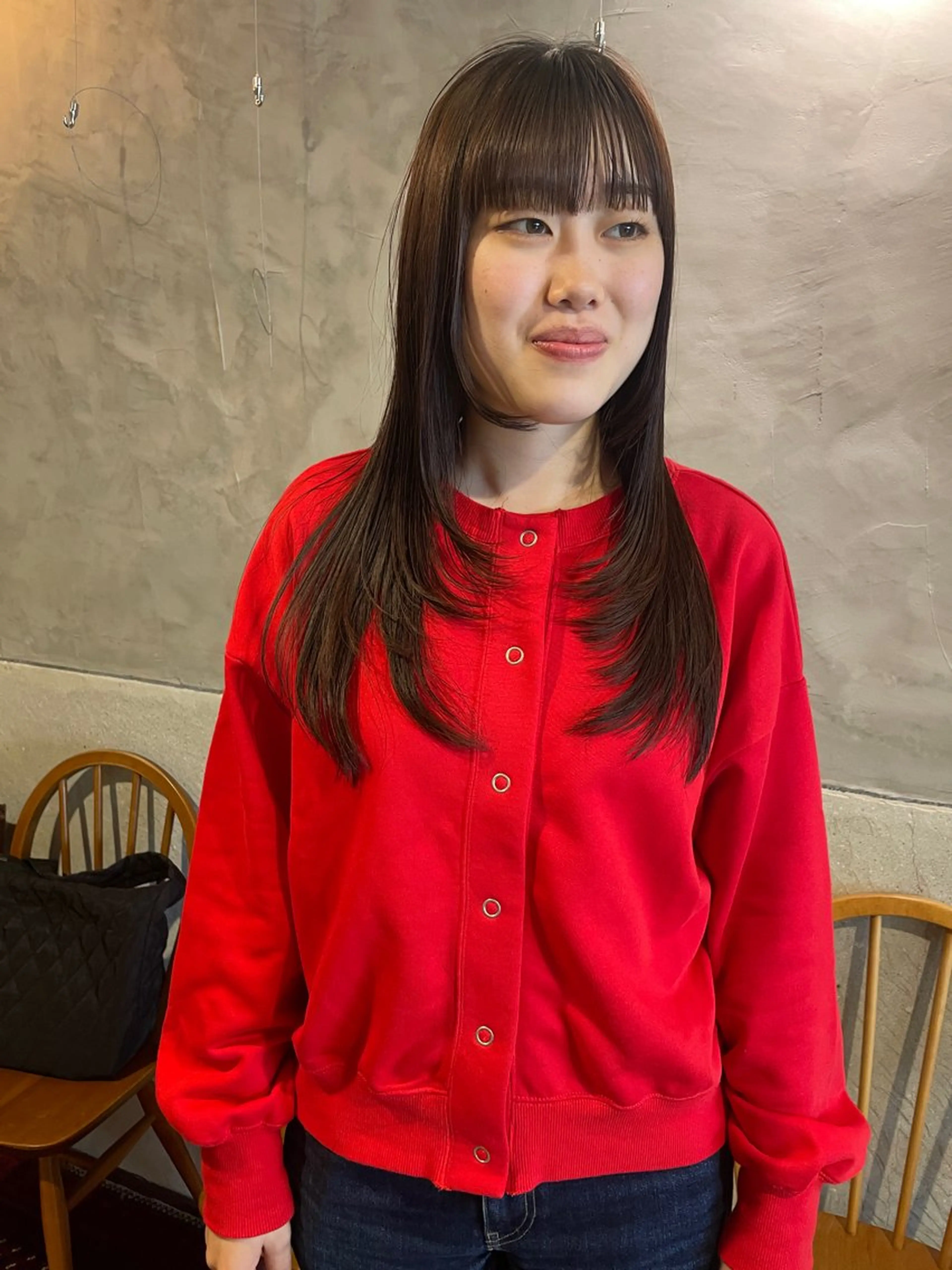 ロング レイヤーカット カット さの あやねのヘアスタイル