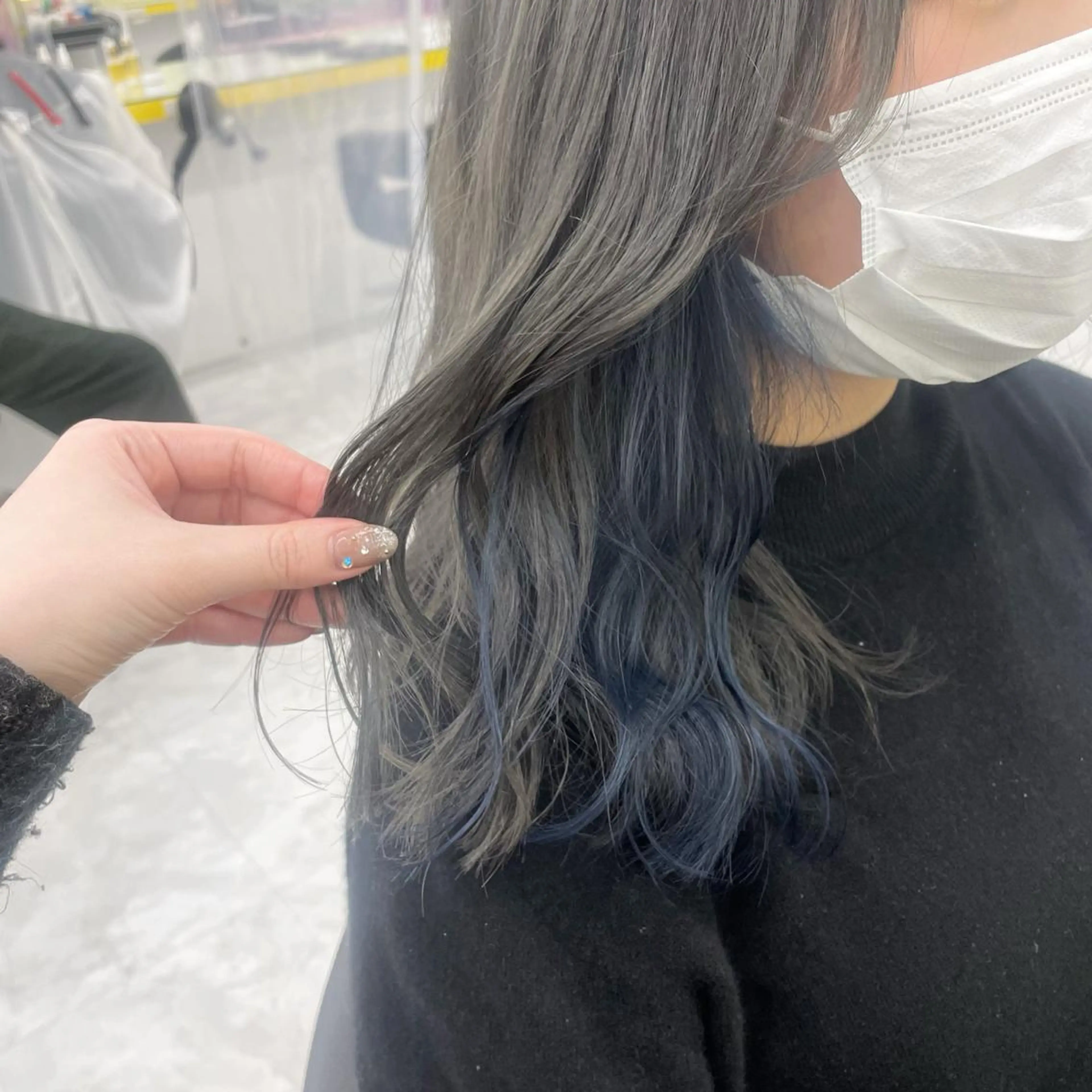 ミディアム アッシュ ピンクラベンダー 🤍韓国トレンド ヘア🤍miku🤍のヘアスタイル