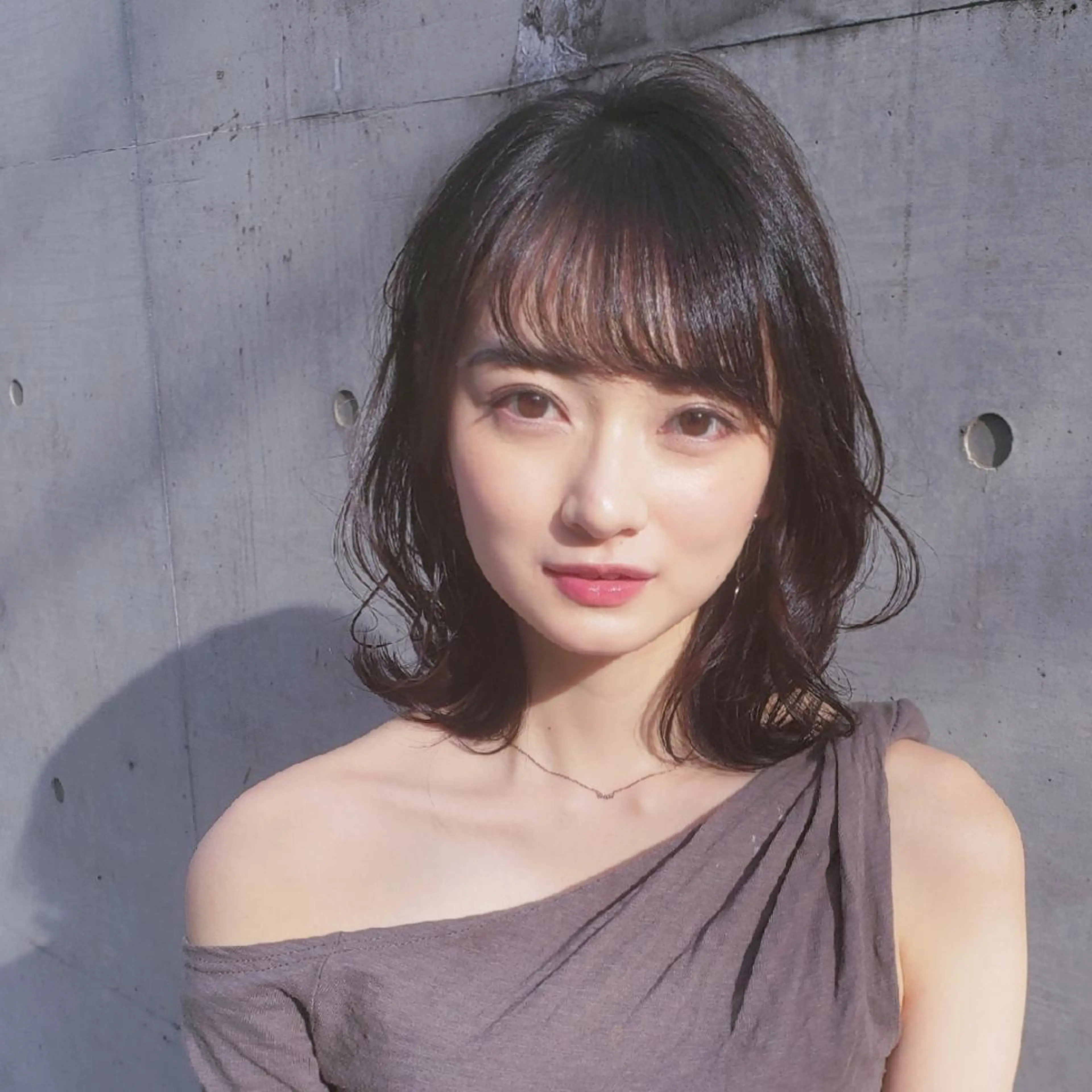 前髪ナチュラルストレートor矯正、カット、カラー、トリートメント、の写真