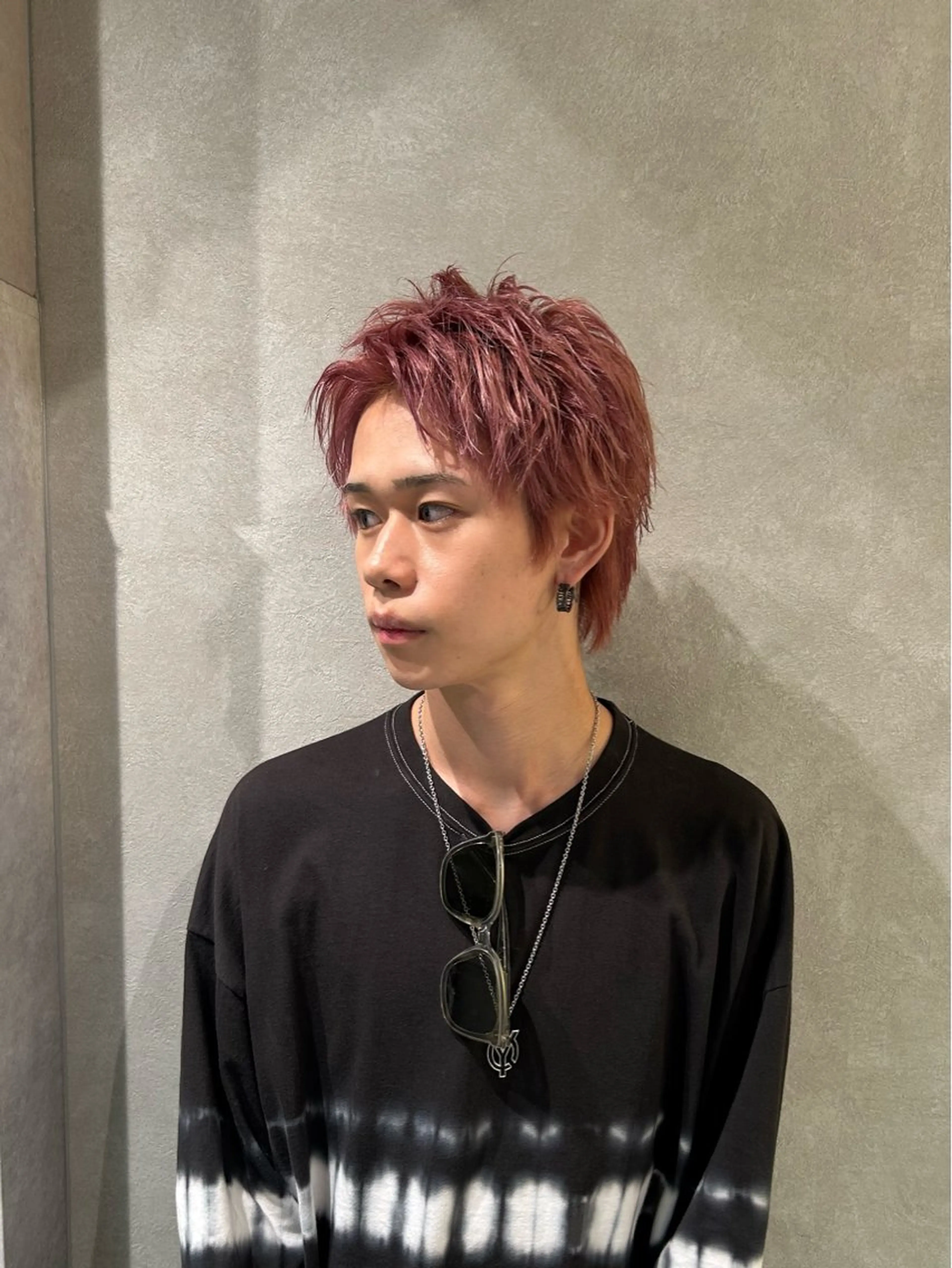 ショート メンズ 新宿 韓国 シャドウパーマ 志龍のヘアスタイル