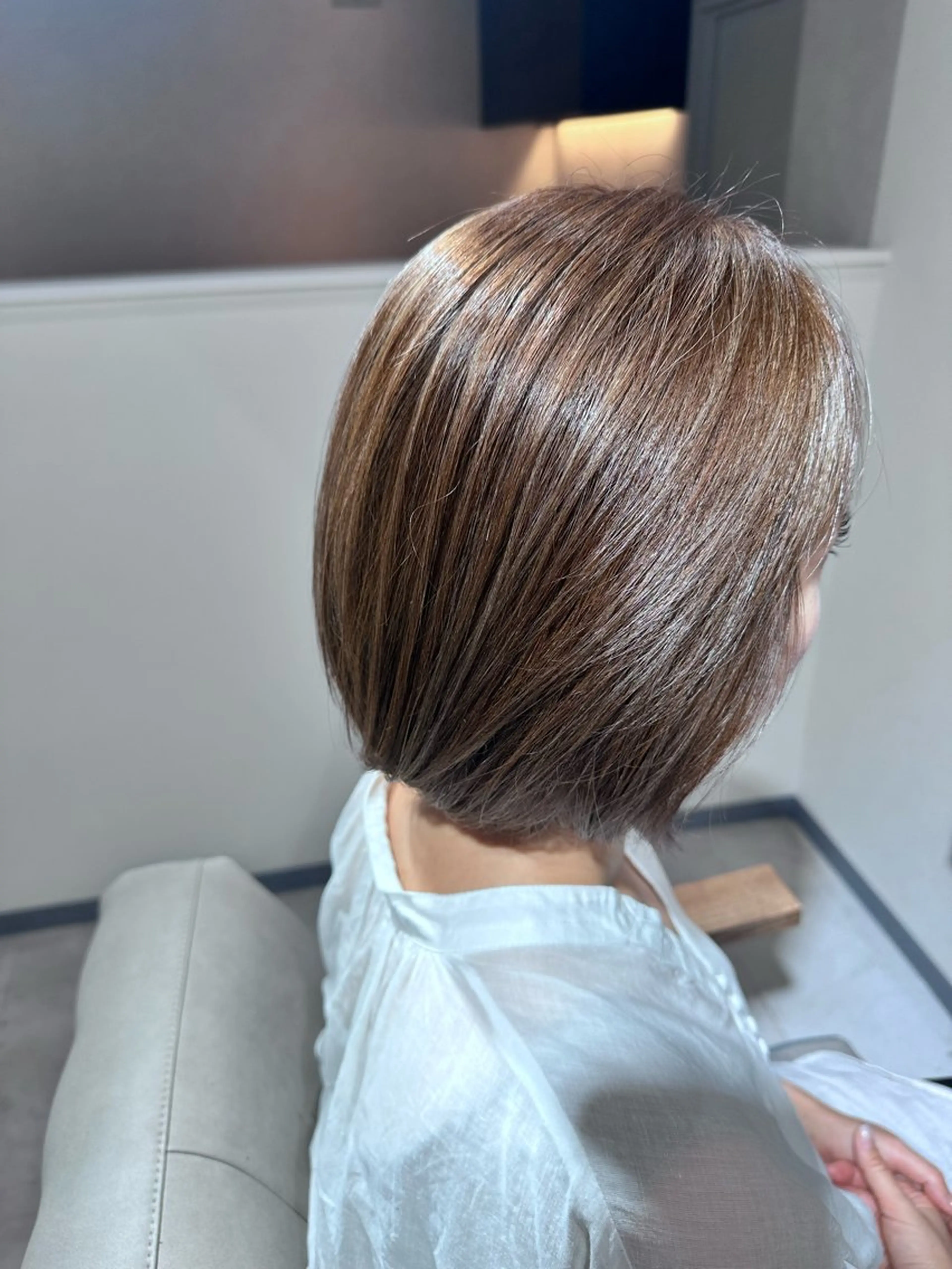 ショート カット ヘアカラー トリートメント 白髪女性専門店竹内 涼乃のヘアスタイル